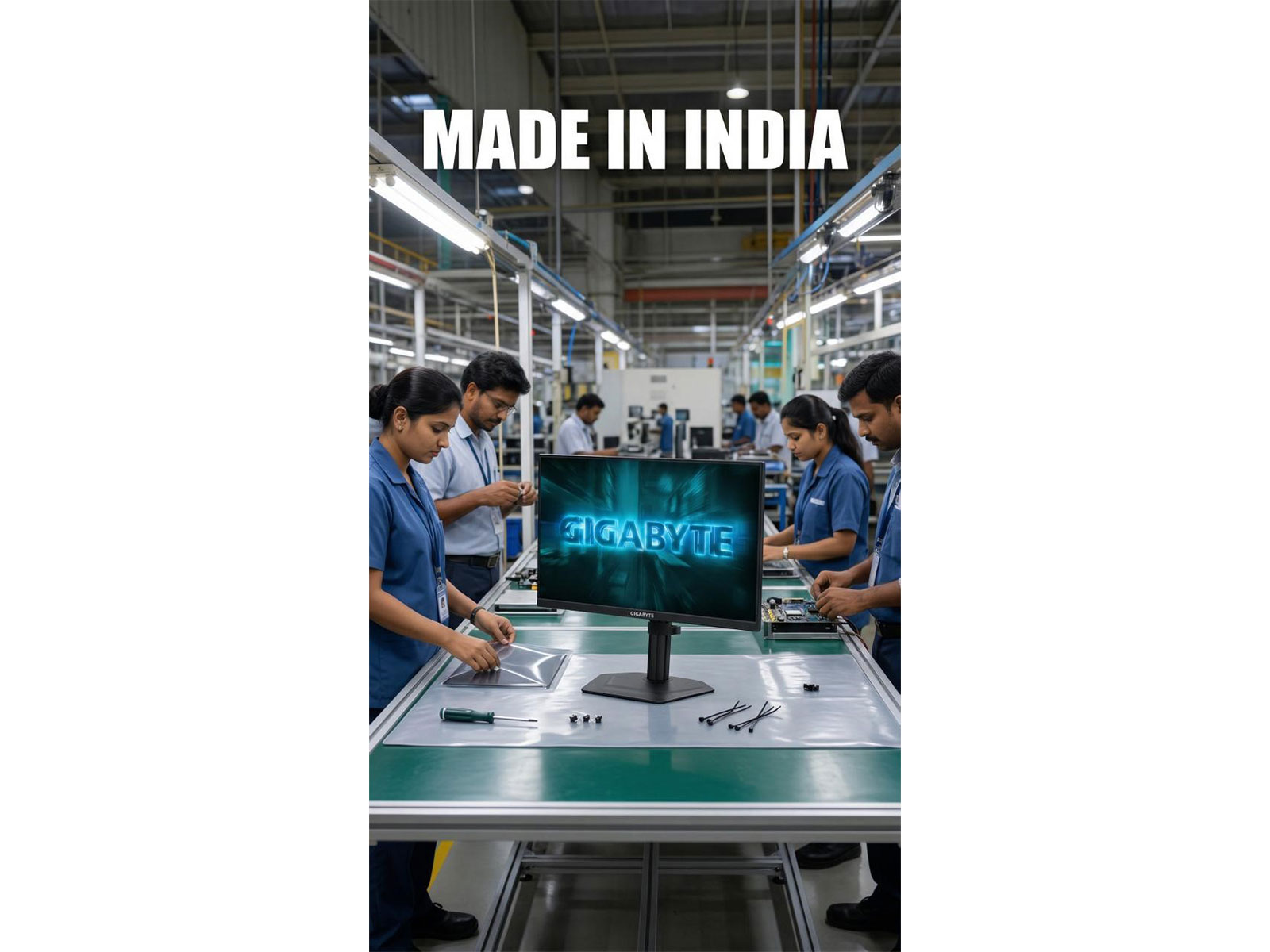GIGABYTE Launches First 'Made in India' Gaming Monitor, Strengthening Local Manufacturing Strategy