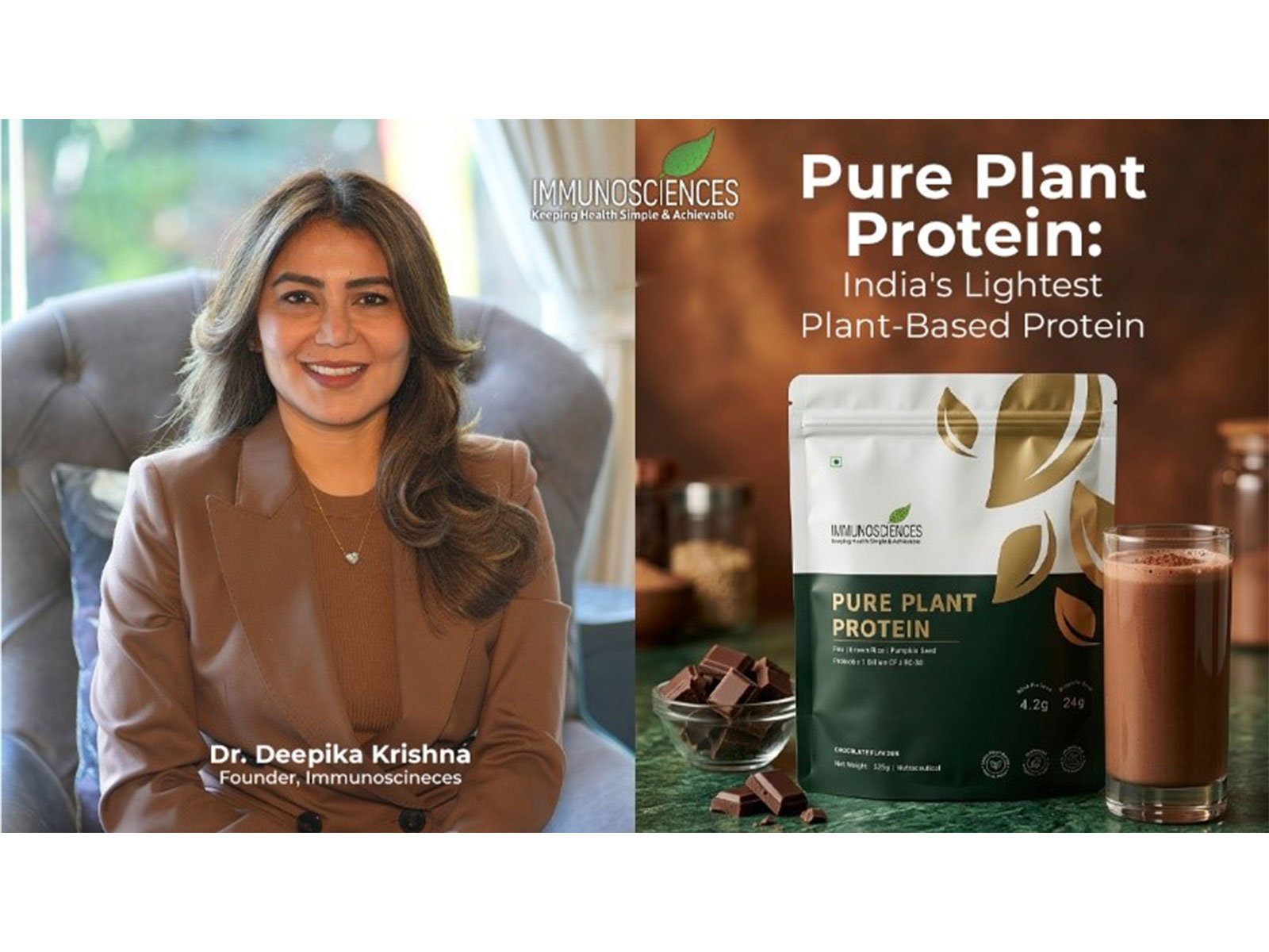 Immunosciences Launches Pure Plant Protein: India's Lightest Plant-Based Protein Targeting Nation's Growing Protein Deficiency Crisis