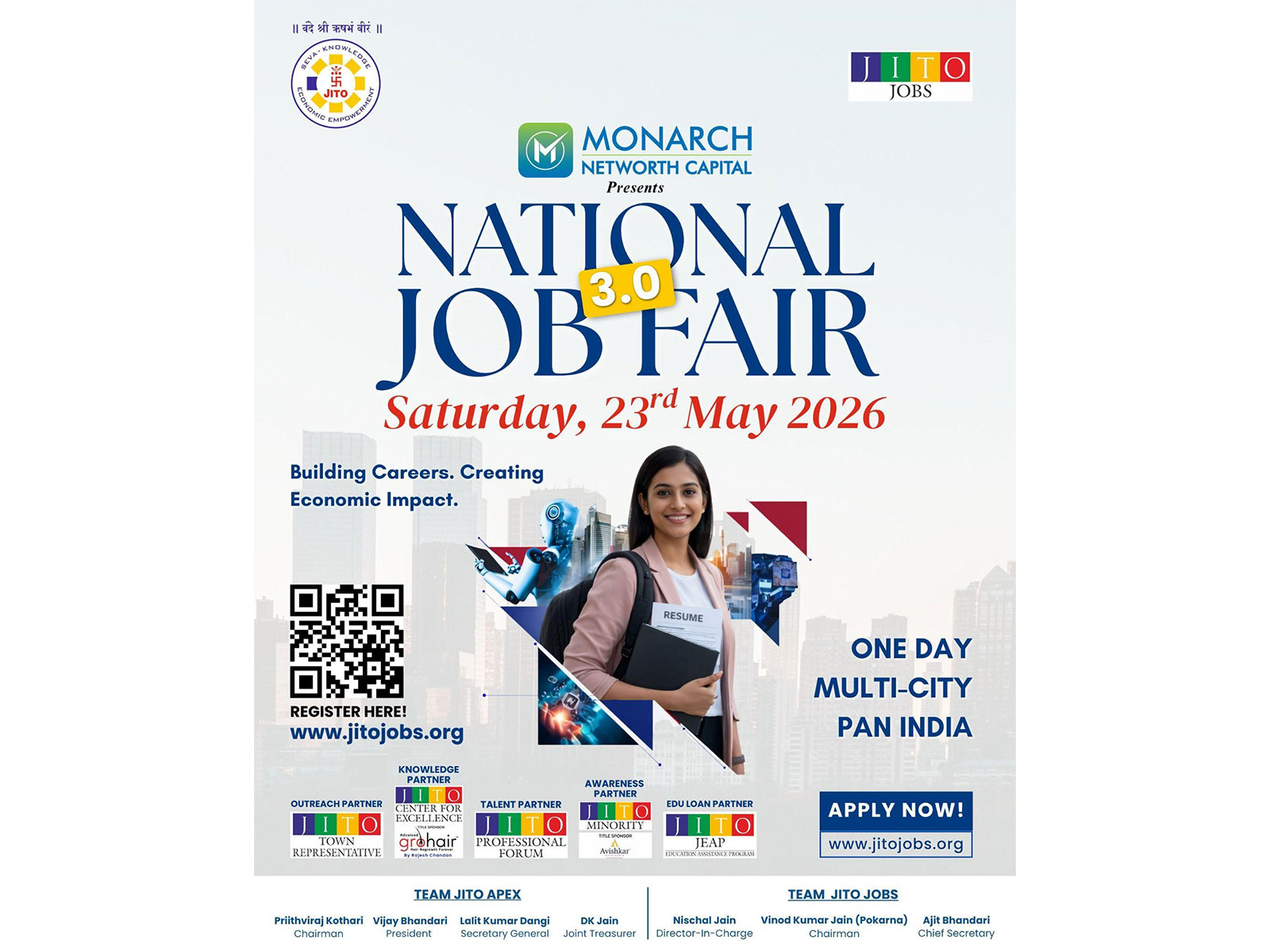 JITO JOBS Launches One of India's Largest Hiring Drives with 50,000+ Candidates Across 108 Cities