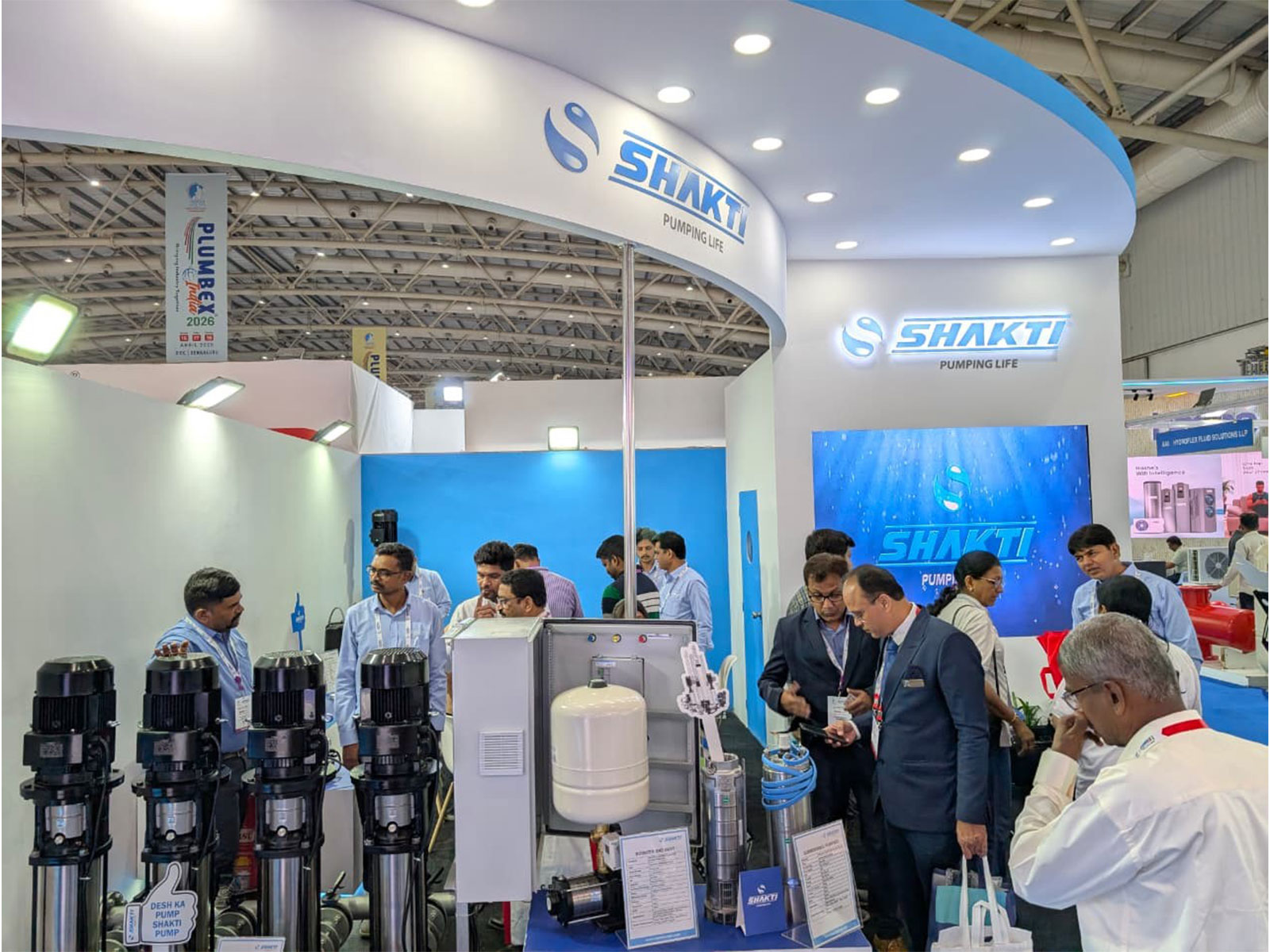Shakti Pumps (India) Limited presents its advanced industrial pumping solutions at Plumbex India 2026.