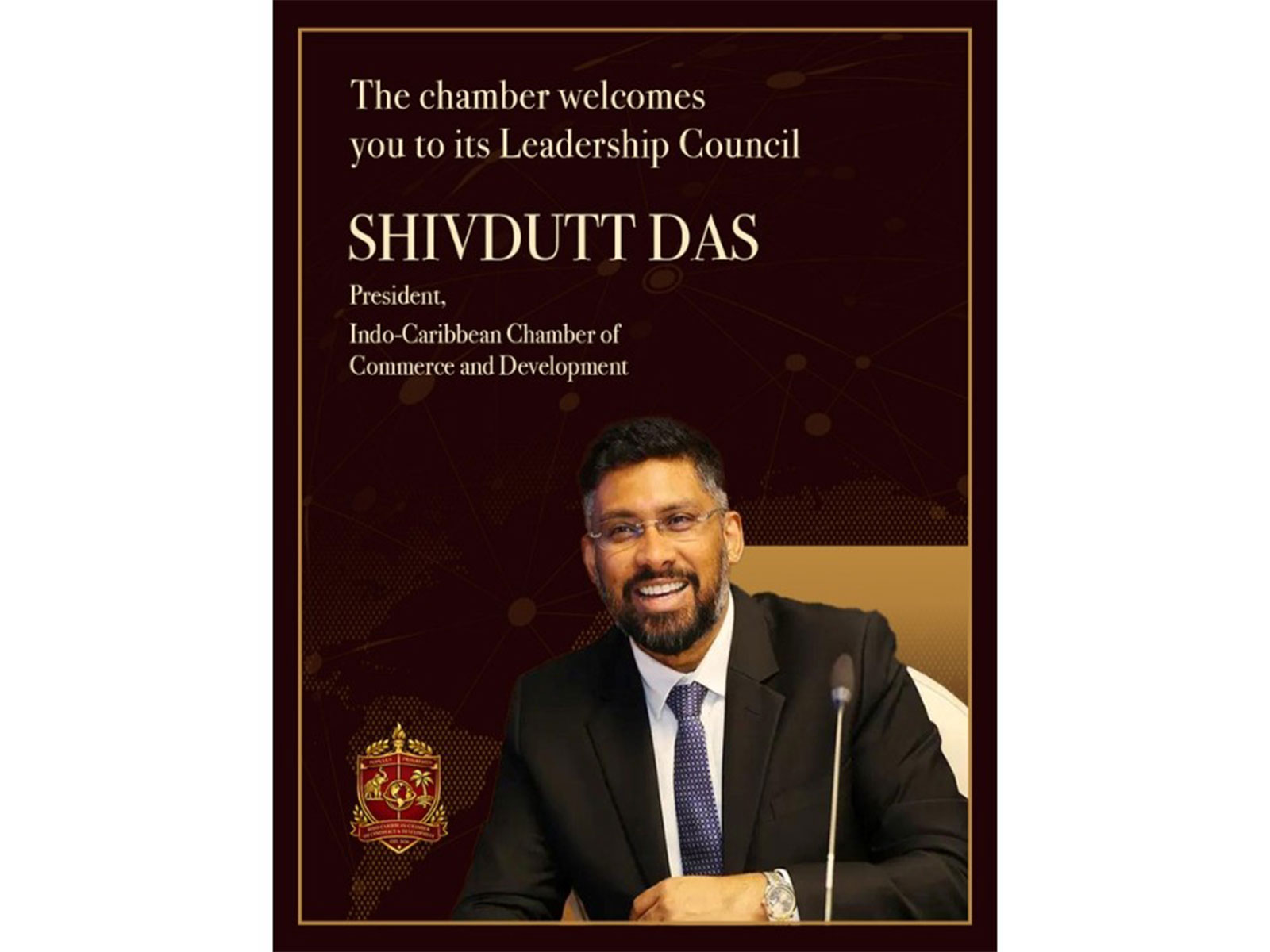 Indo Caribbean Chamber of Commerce for Development - ICCCD Appoints Economist Shivdutt Das as Global President