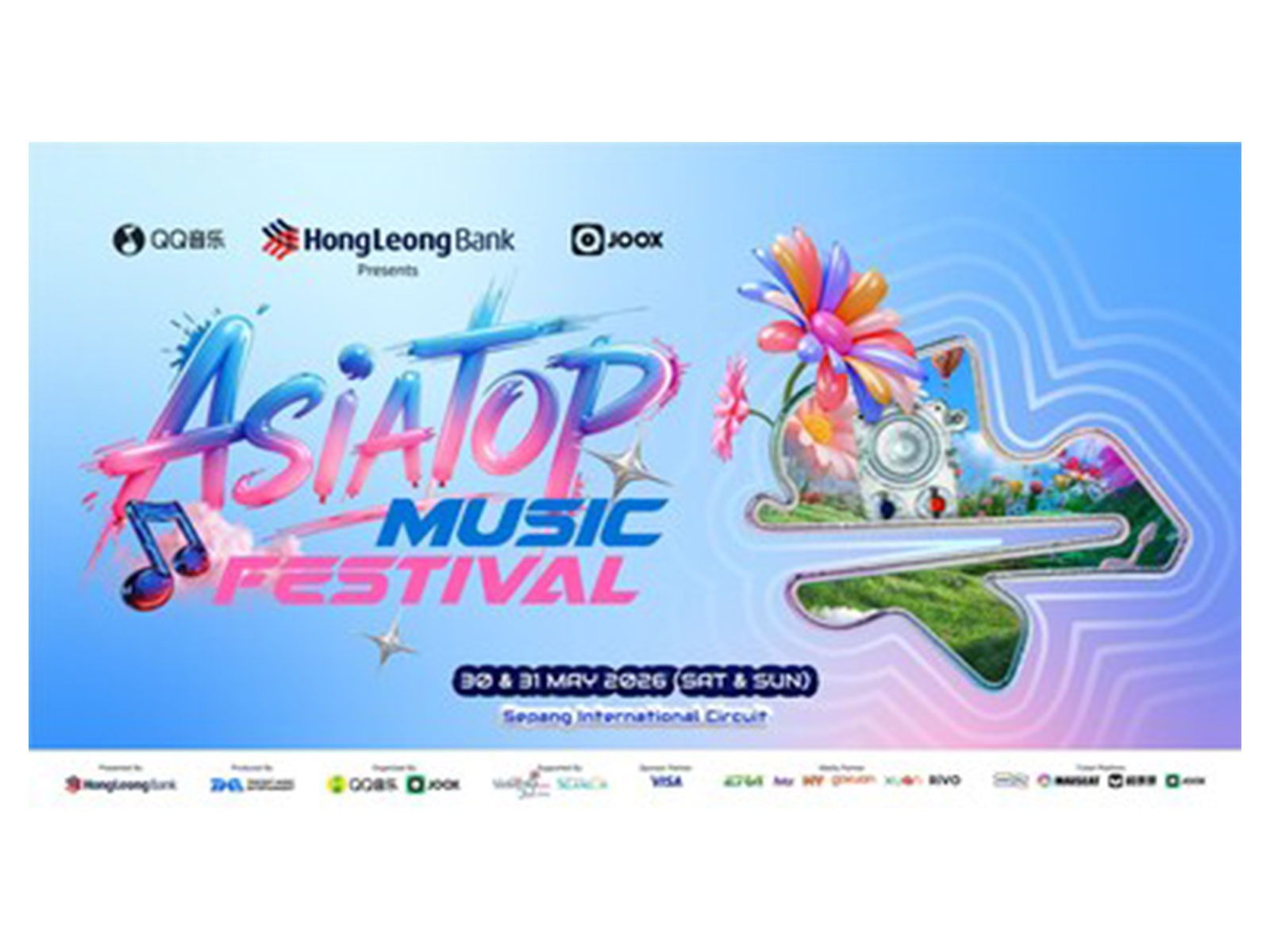 Hong Leong Bank Sets the Stage for Malaysia's Largest Music Festival; Partners with JOOX and QQ Music for AsiaTop Music Festival 2026