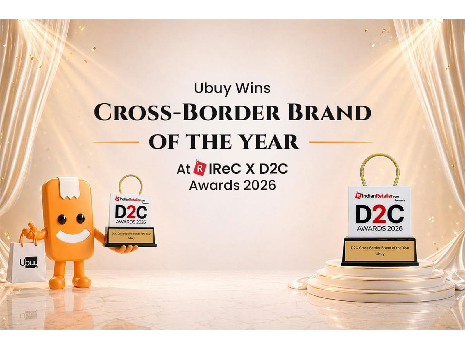 Ubuy Wins "Cross-Border Brand of the Year" at IReC X D2C Awards 2026