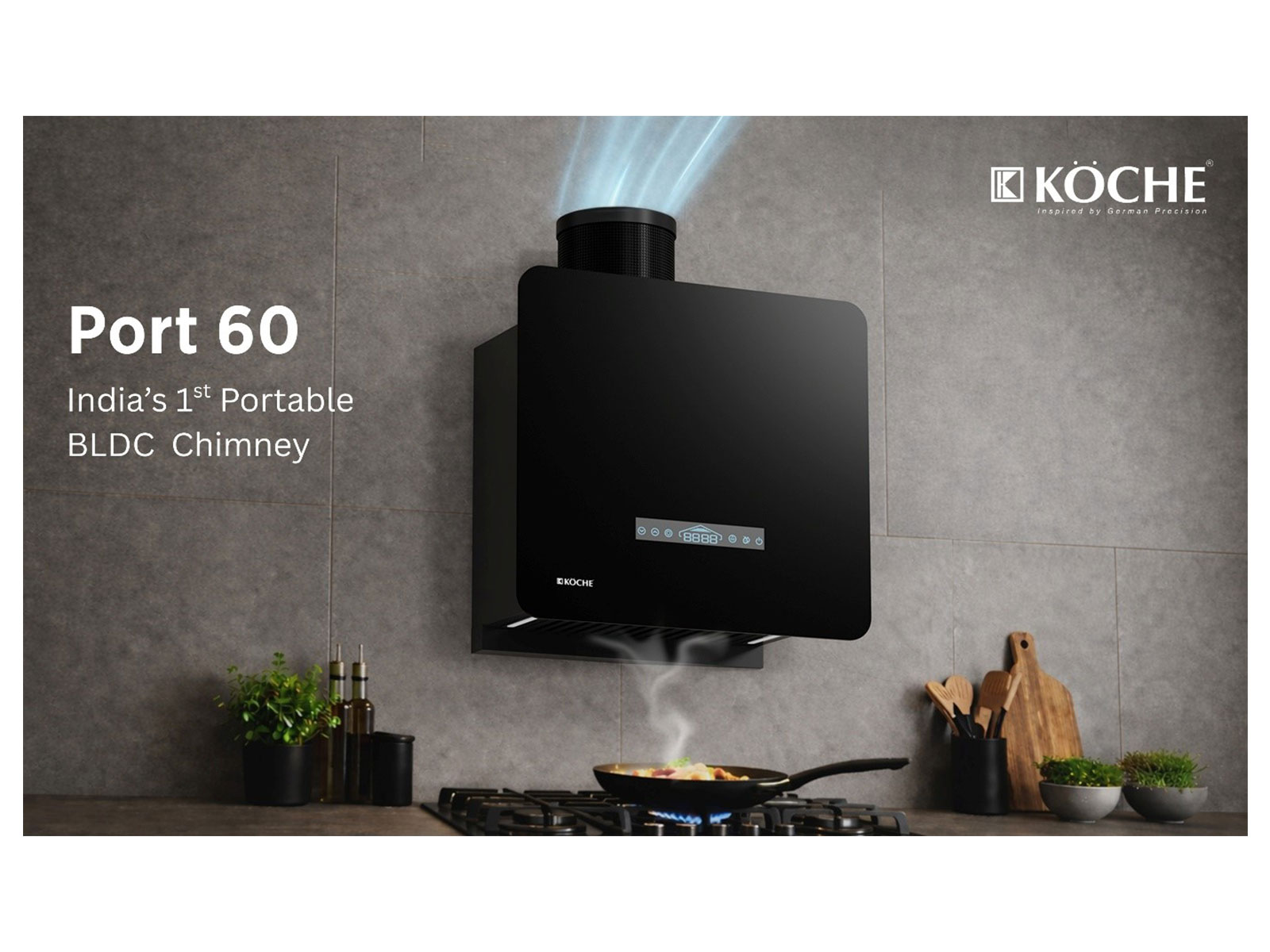 Koche Launches India's First Portable BLDC Chimney, Port 60
