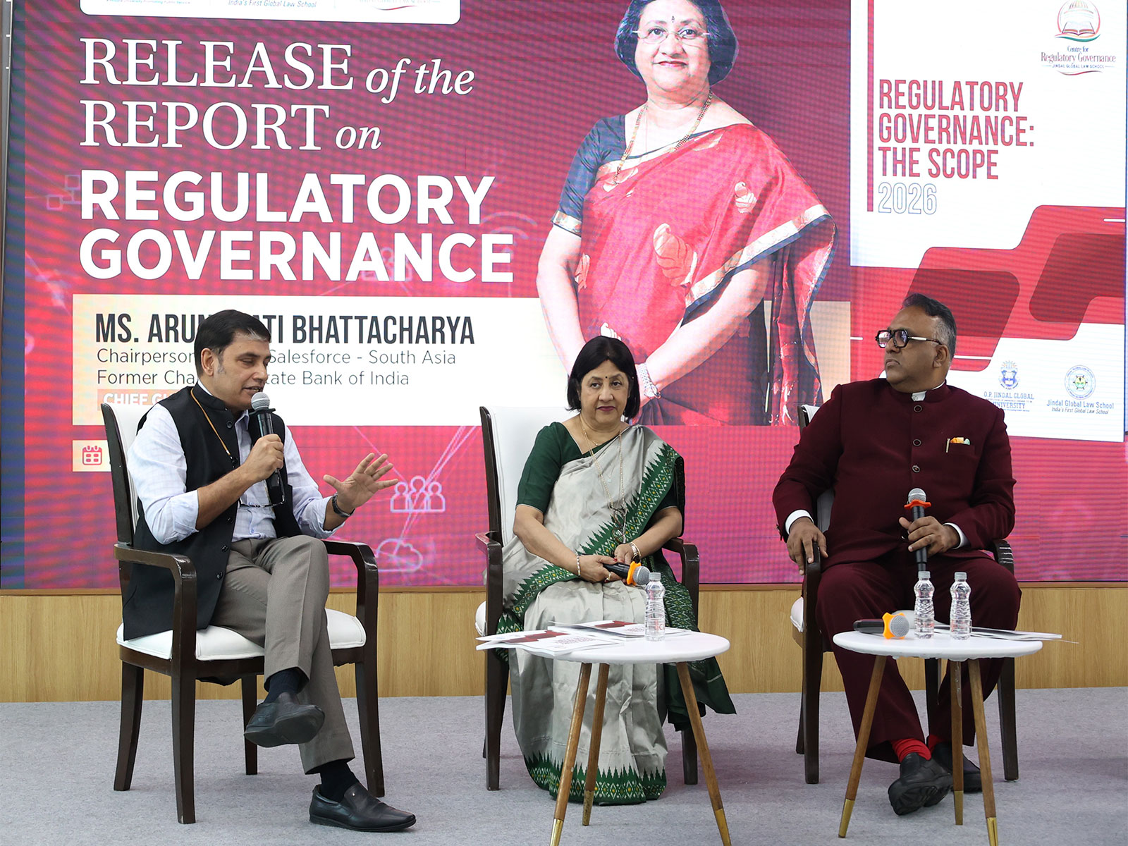 Regulations Have Become Micro In Nature, Former SBI Chairperson Arundhati Bhattacharya at the Release of Report on Regulatory Governance by JGU
