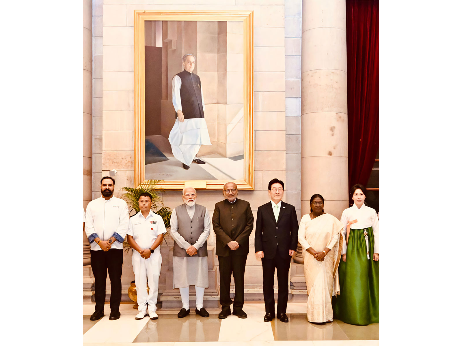 Dr. Chef Saurabh Sharma at Rashtrapati Bhavan with the Dignitaries