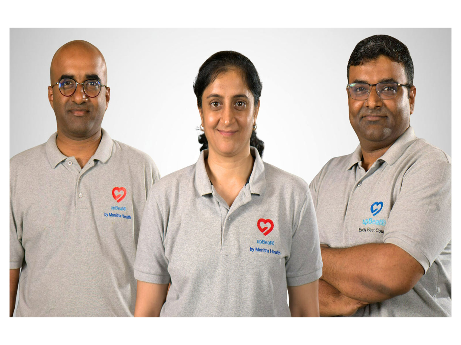 Monitra Healthcare Founders - From L to R - Sashank Bhogu, Aparna Bhogu and Ravi Bhogu