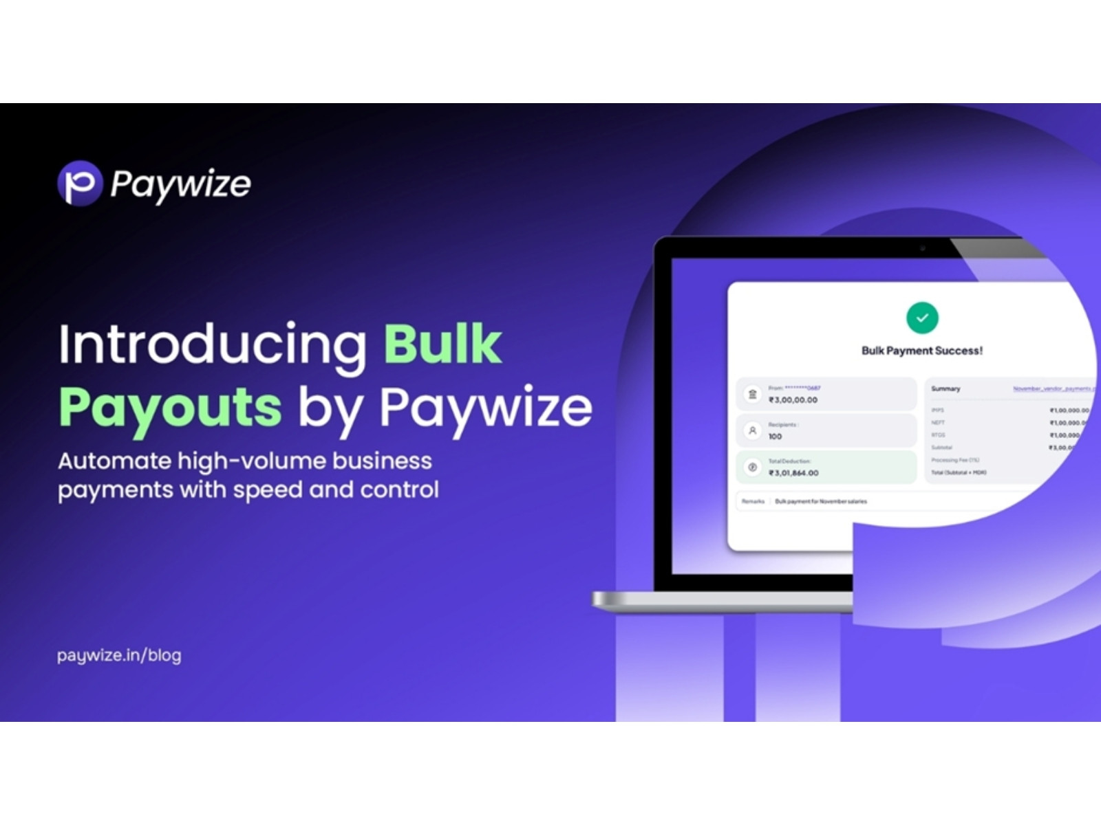 Introducing Bulk Payouts by Paywize - Automate High-Volume Business Payments with Speed and Control