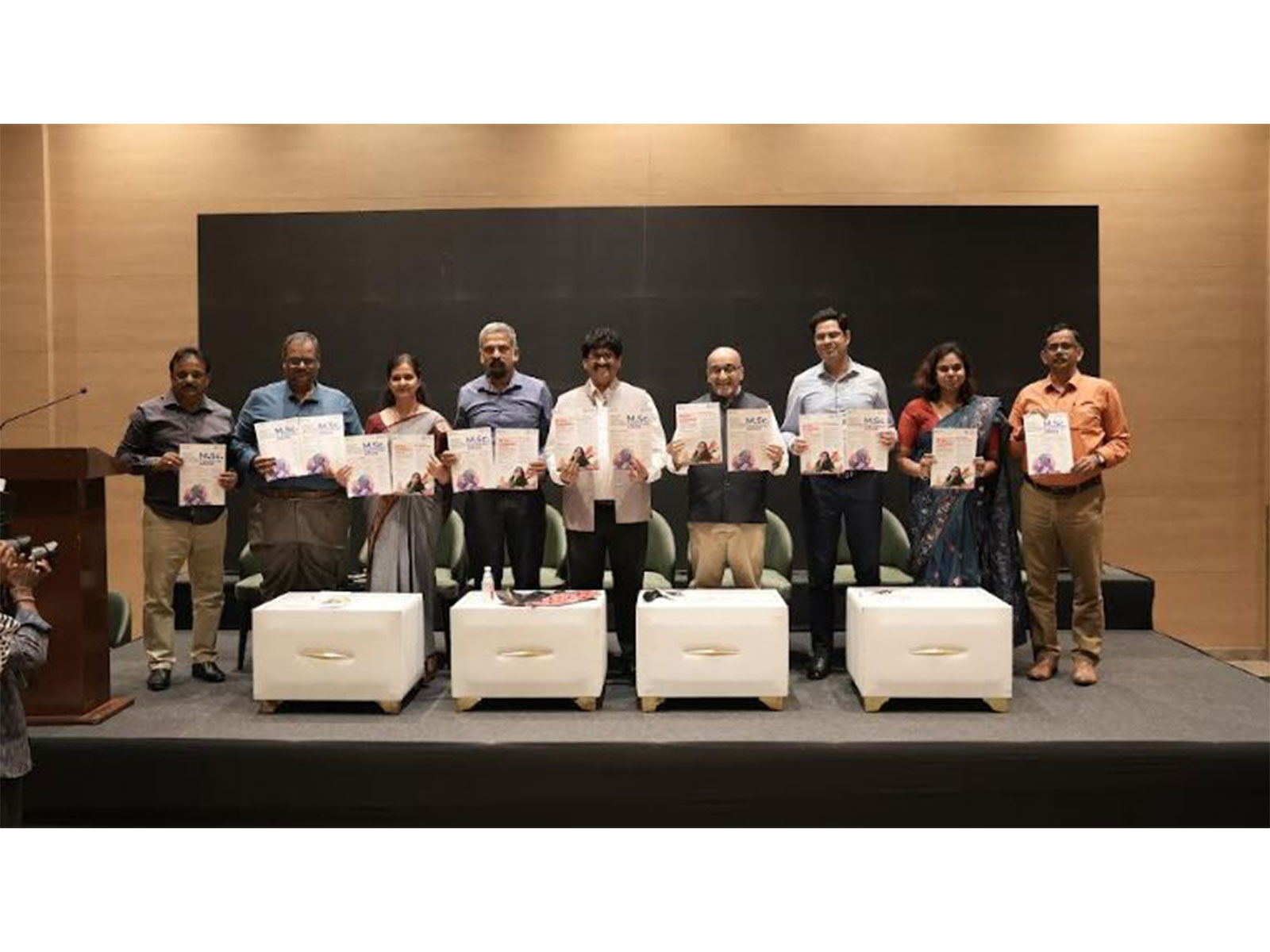 SRM AP leadership unveils brochures for AI-integrated M.Sc. Economics and M.Sc. Psychology programmes