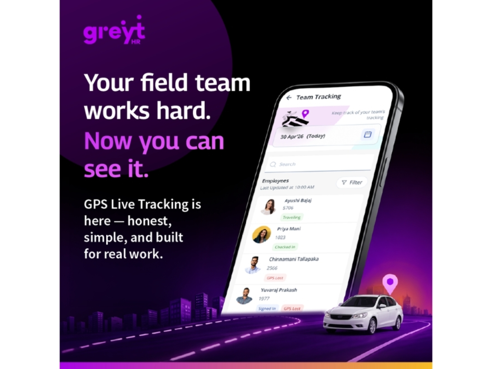 greytHR Launches GPS Live Tracking for Field Attendance Verification