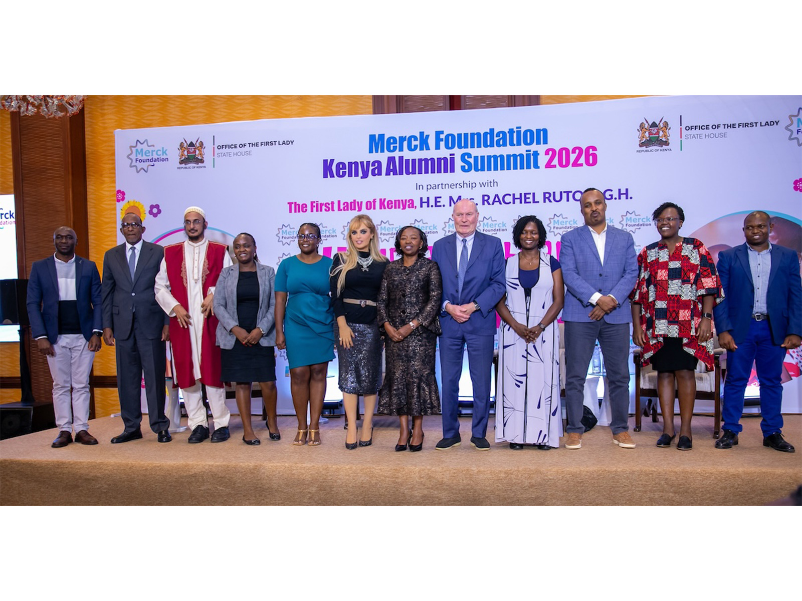 Merck Foundation Chairman and CEO, together with Kenya First Lady during the Merck Foundation Kenya Alumni Summit