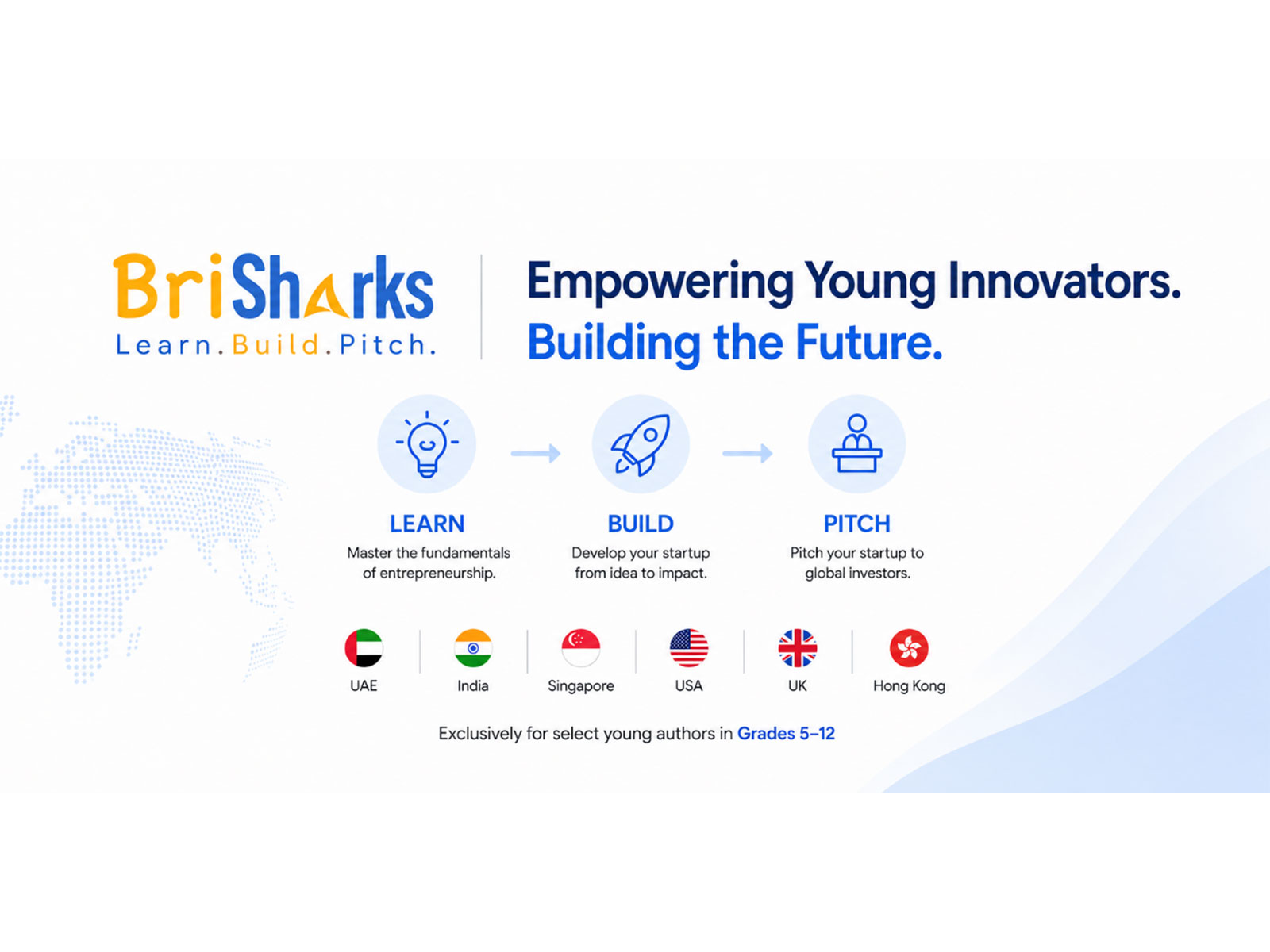 BriBooks launches BriSharks - an entrepreneurship program for school students across six countries, backed by global founders and CEOs