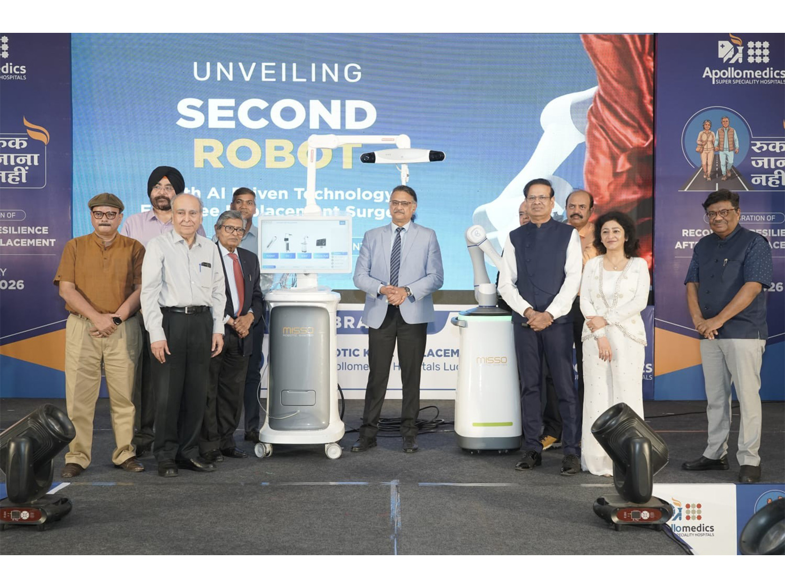 Apollomedics Hospitals Completes 500 Robotic Knee Surgeries, Unveils MISSO Robot