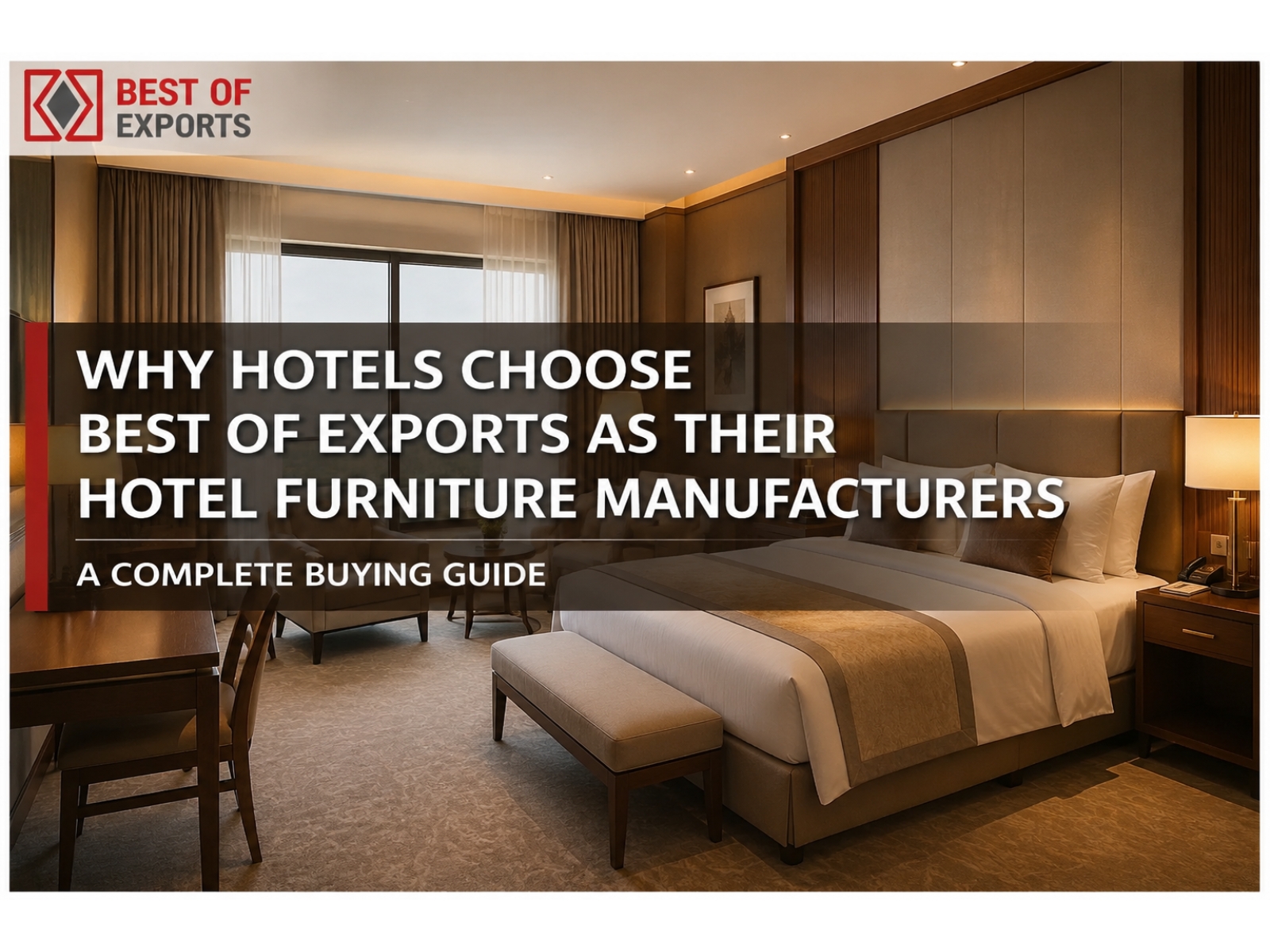 Why Hotels Choose Best of Exports as Their Hotel Furniture Manufacturers