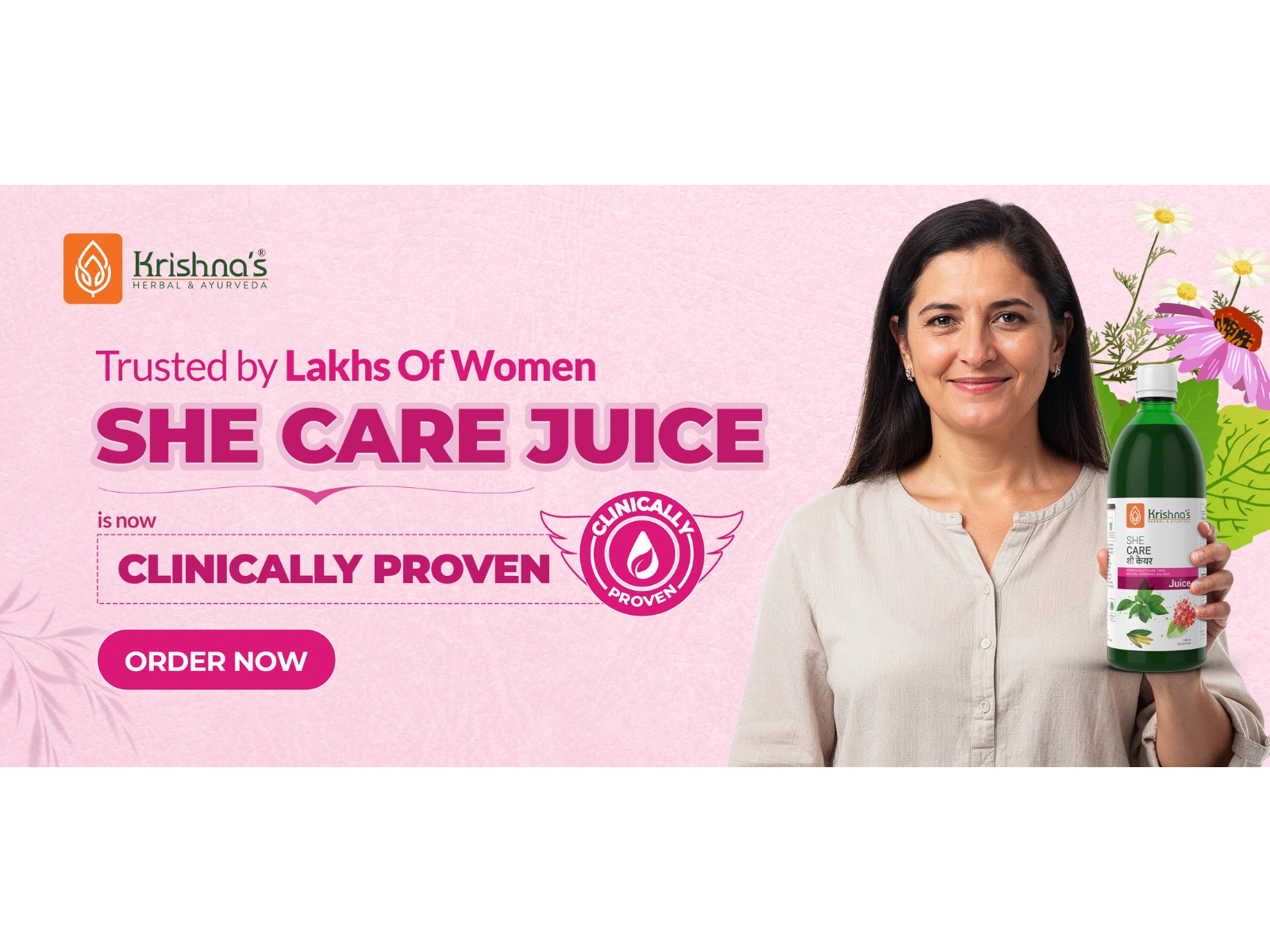 Krishna's Ayurveda, She Care Juice Clinically Proven to Support PCOD Management in 90 Days