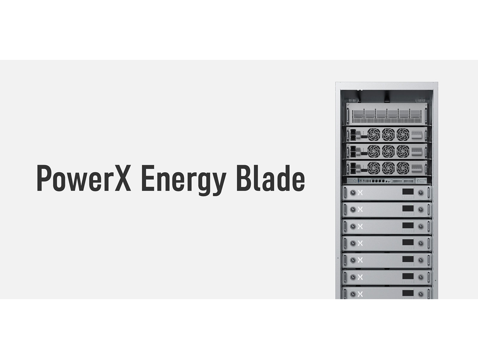 PowerX Unveils "PowerX Energy Blade," a Rack-Mounted Battery Energy Storage System for Data Centers