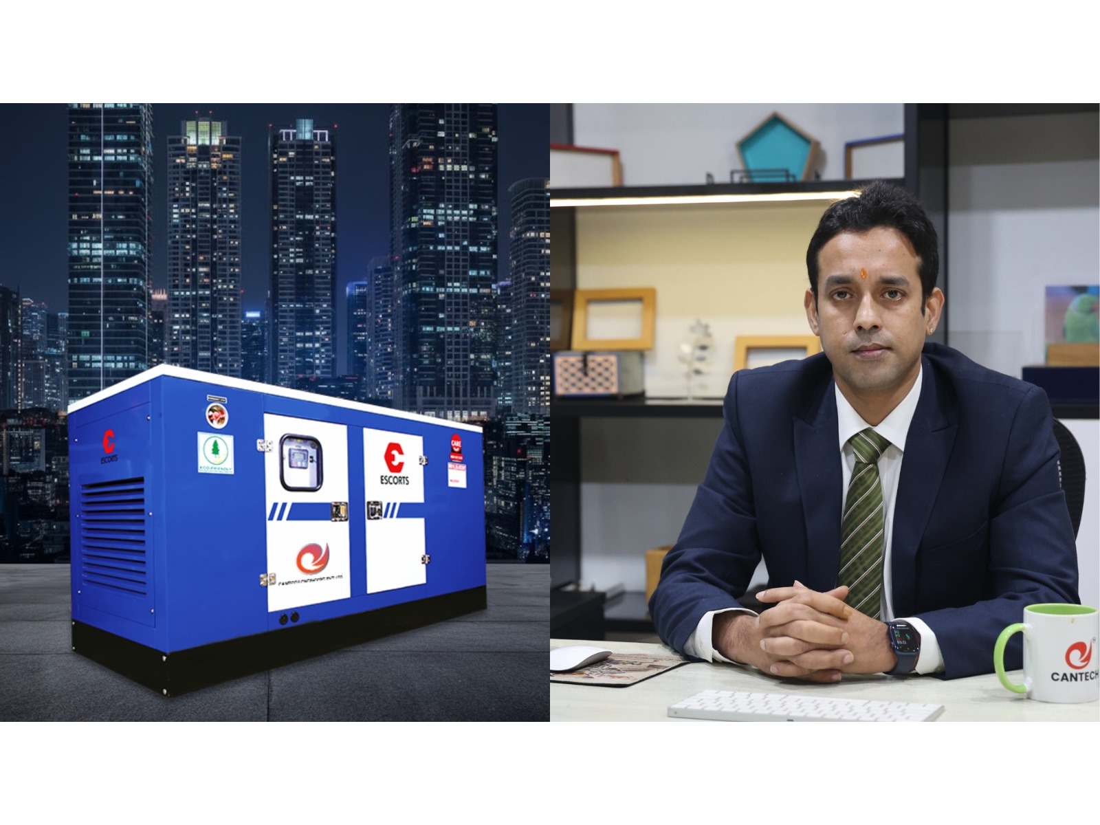 Cantech Engineers Pvt. Ltd. Emerges as a Trusted Provider of Escorts Kubota Gensets | Shashank Chaturvedi