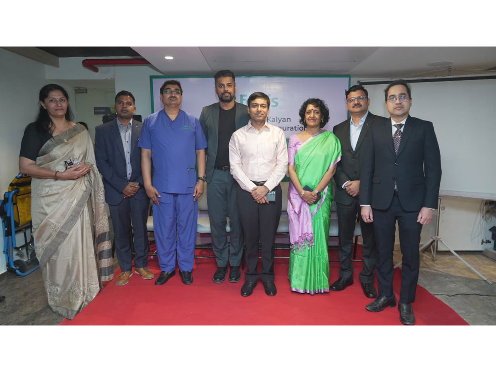 Upgraded Emergency Department unveiled at Fortis Hospital Kalyan by (L) Dr Pate, Dr Manoj, Dr Patil, Dr Pandey, KDMC's Mr Goel (IAS), Dr S. Narayani, Dr Gore & Dr Mahajan