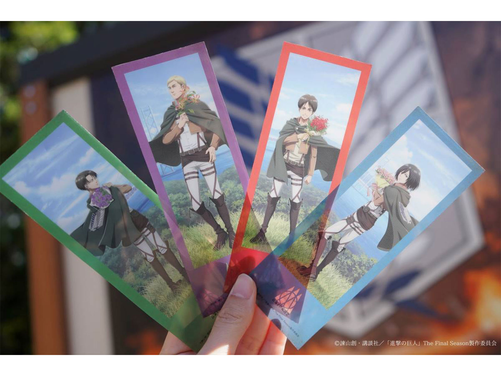 Four types of newly illustrated original bookmarks