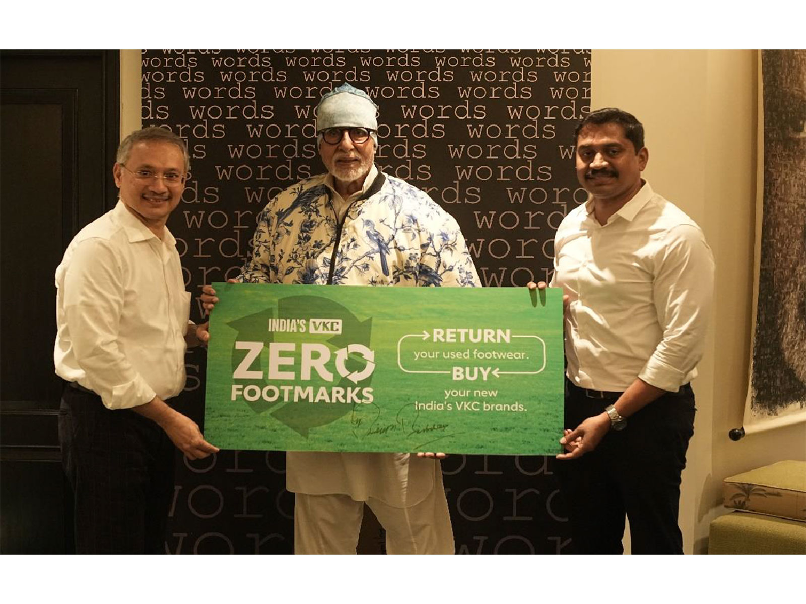 Amitabh Bachchan launches India's VKC's Zero Footmarks social project, the first pan-India initiative to collect used footwear online