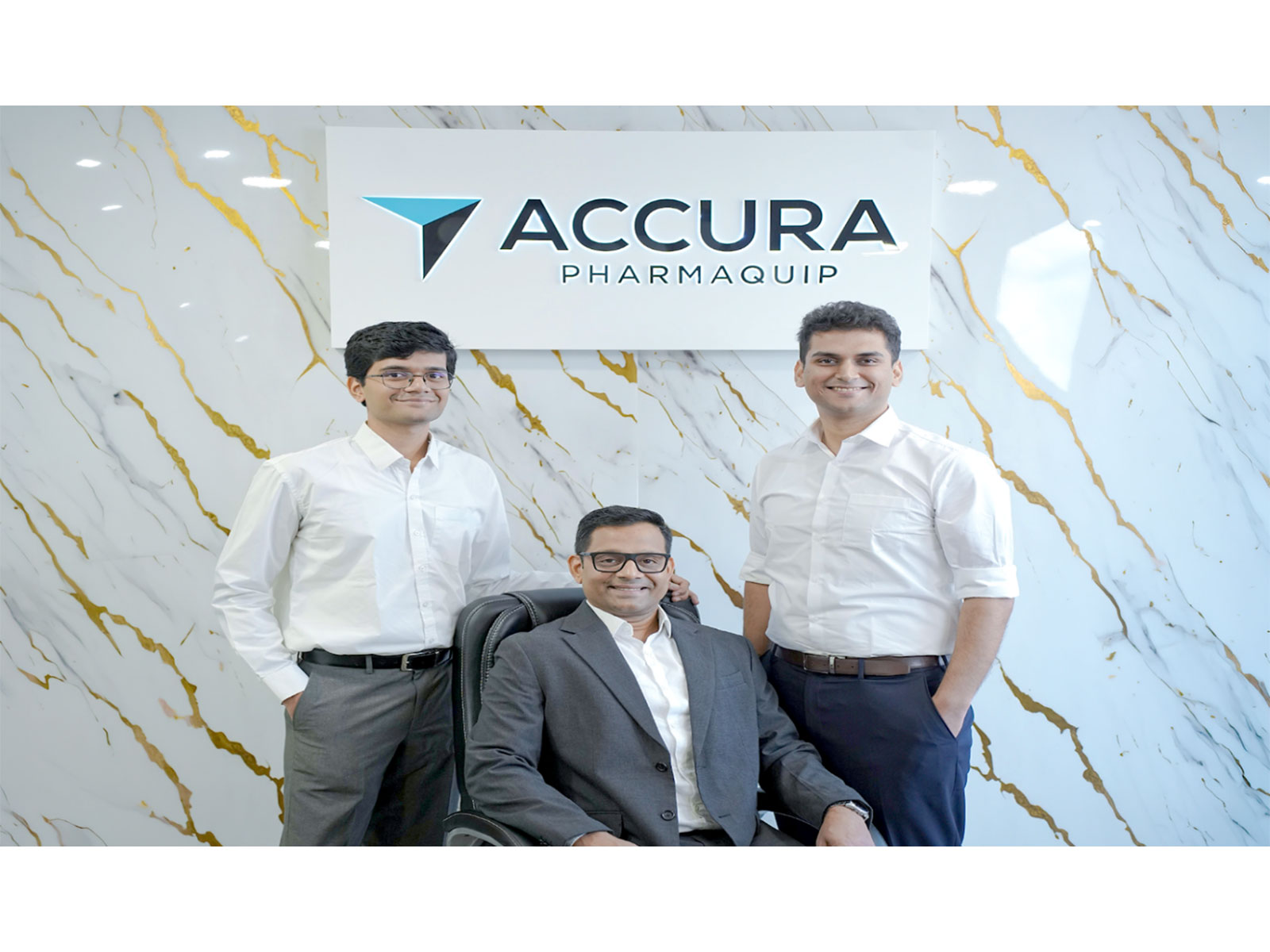 Left to Right: Mr. Shantanu Phadnis, Mr. Nilesh Phadnis, and Mr. Siddhesh Kulkarni of Accura Pharmaquip