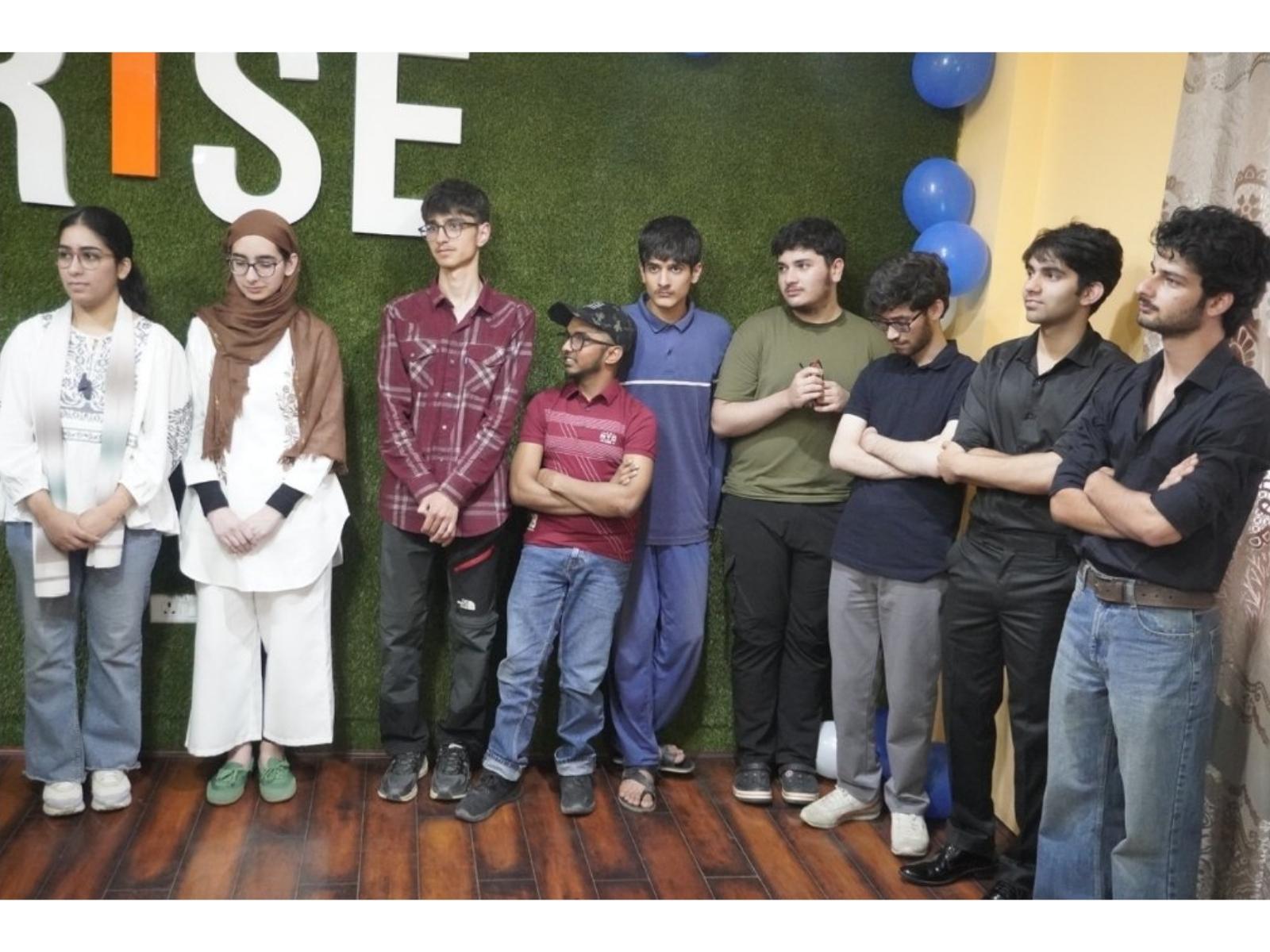 Qualified students at RISE campus in Srinagar, Jammu and Kashmir