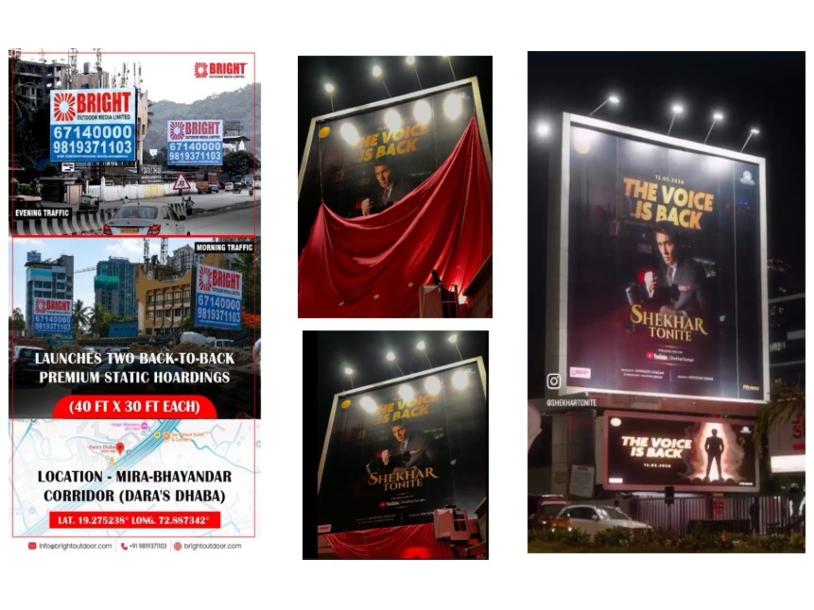 Bright Outdoor Media Limited Unveils Landmark Hoardings & Introduces 'Bright's Curtain Raiser' to Redefine Brand Visibility