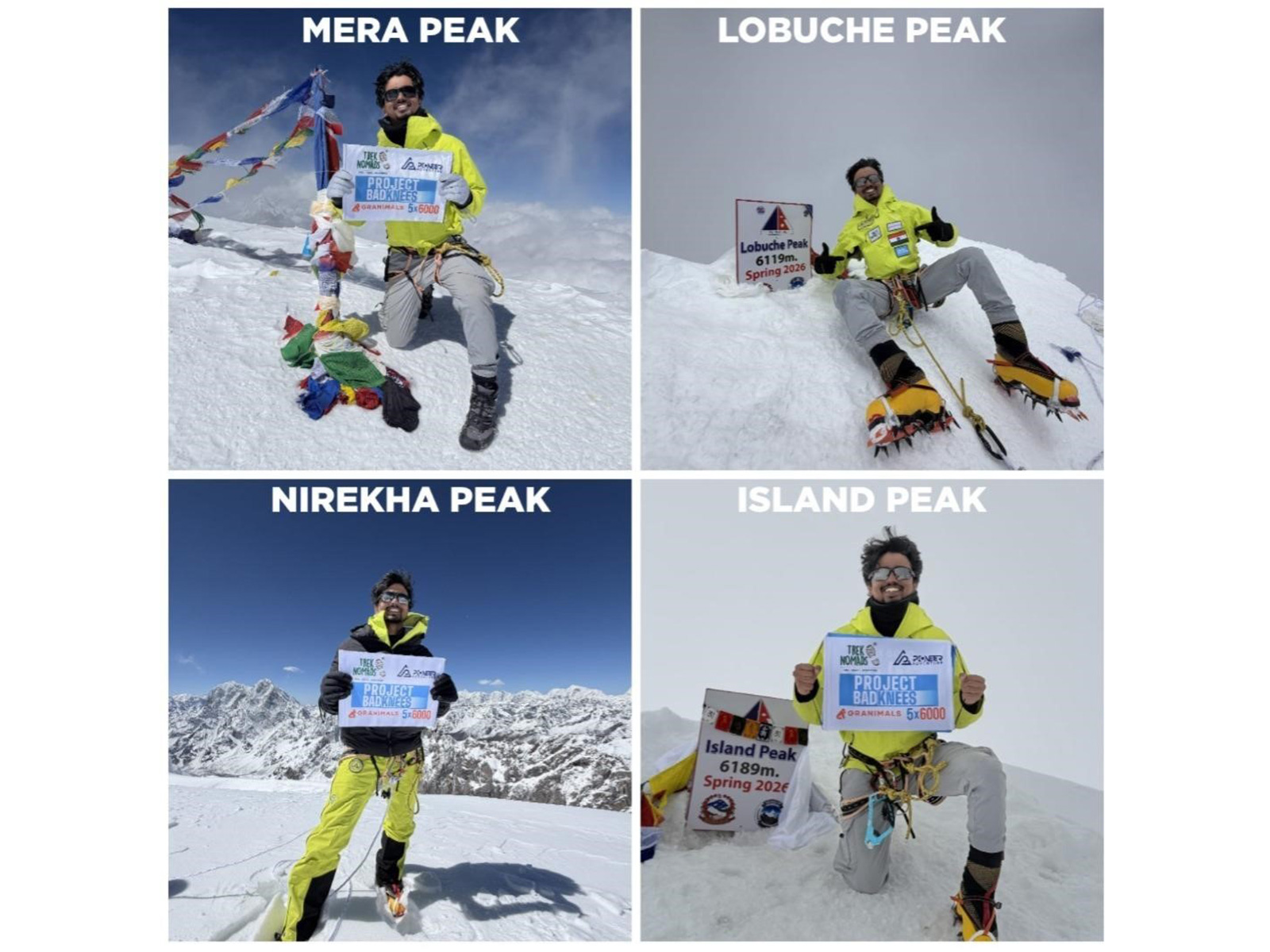 Sidharth Uniyal Turns Pain Into Power With 4 Himalayan Summits in Just 5 Days 