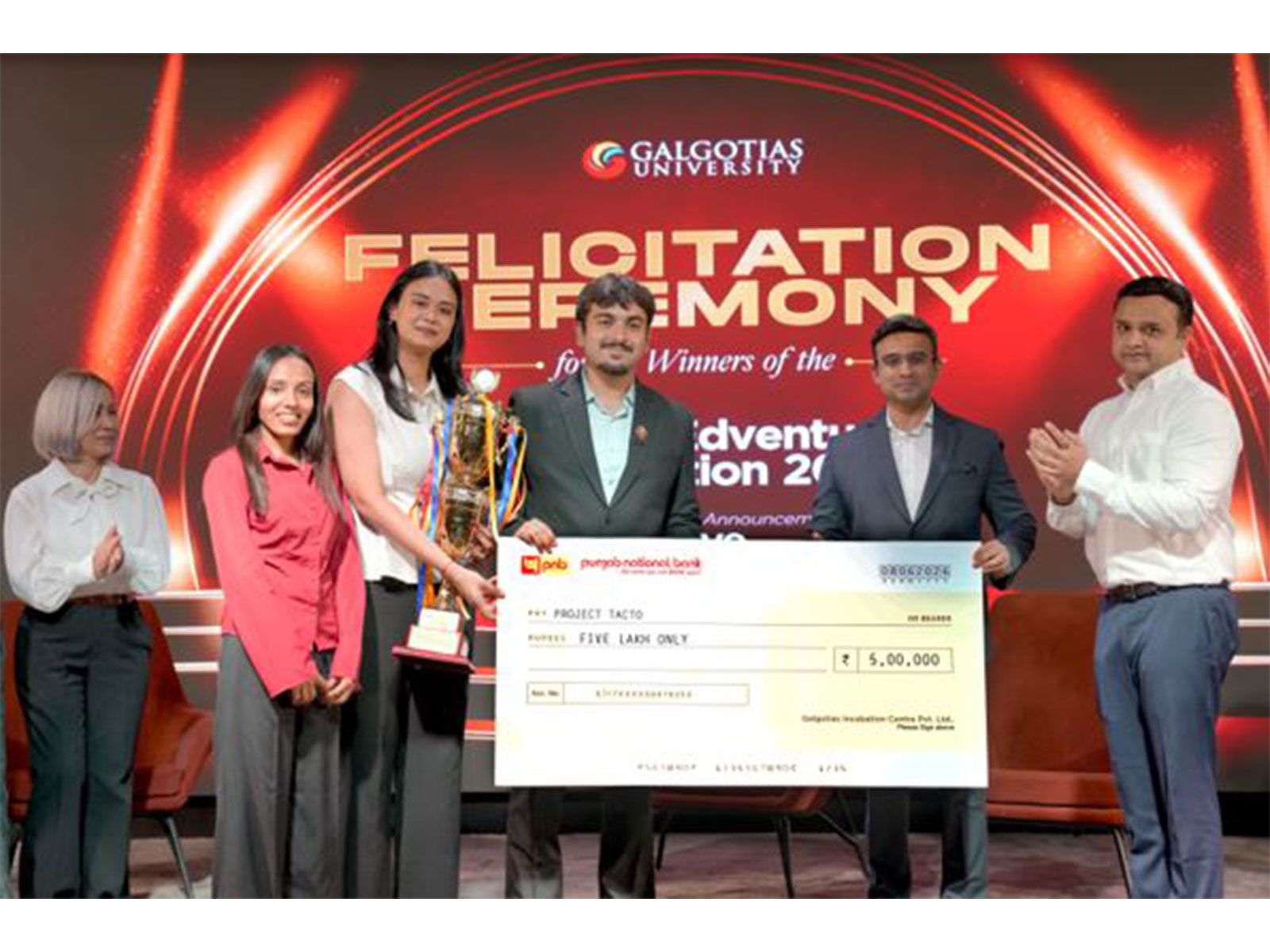 Global EDVentures 2026 Winners Felicitated at Galgotias University; Three Student Startups Receive Funding from INR 10 Crore Innovation Fund