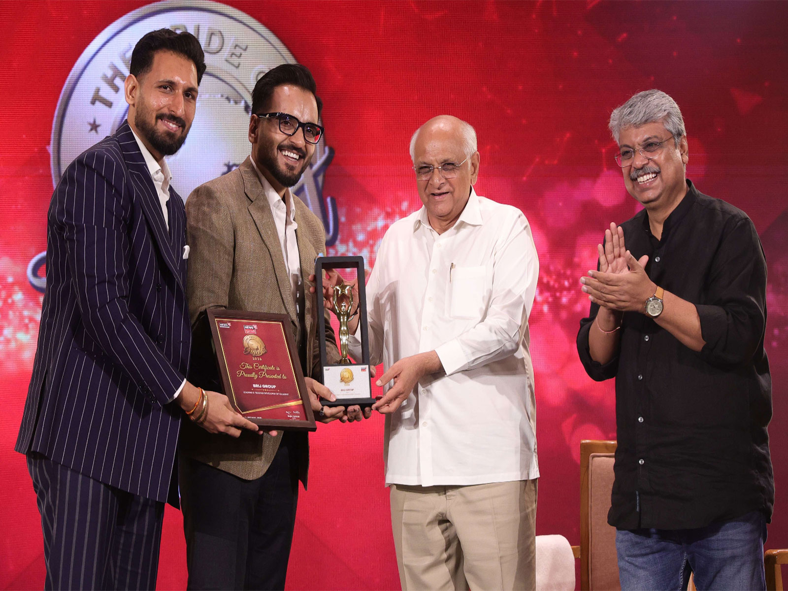 Gujarat Chief Minister Bhupendrabhai Patel Honours Brij Group with 'Leading and Trusted Developer of Gujarat' at The Pride of Gujarat 2026 Awards