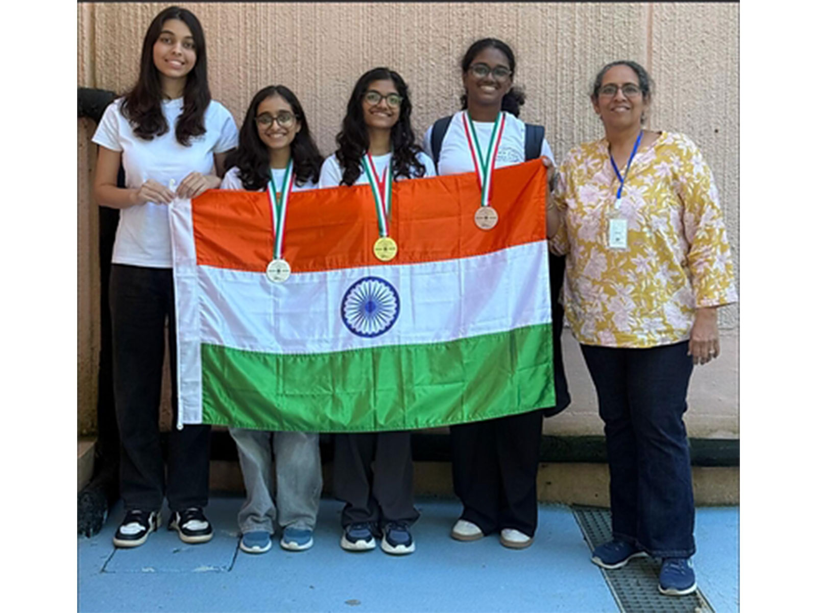 L-R: Lyra Floyd Gonsalves; Swasti Vitthal Patil; Mansi Sane; Diya Sathishdev; and Sonia Garcha