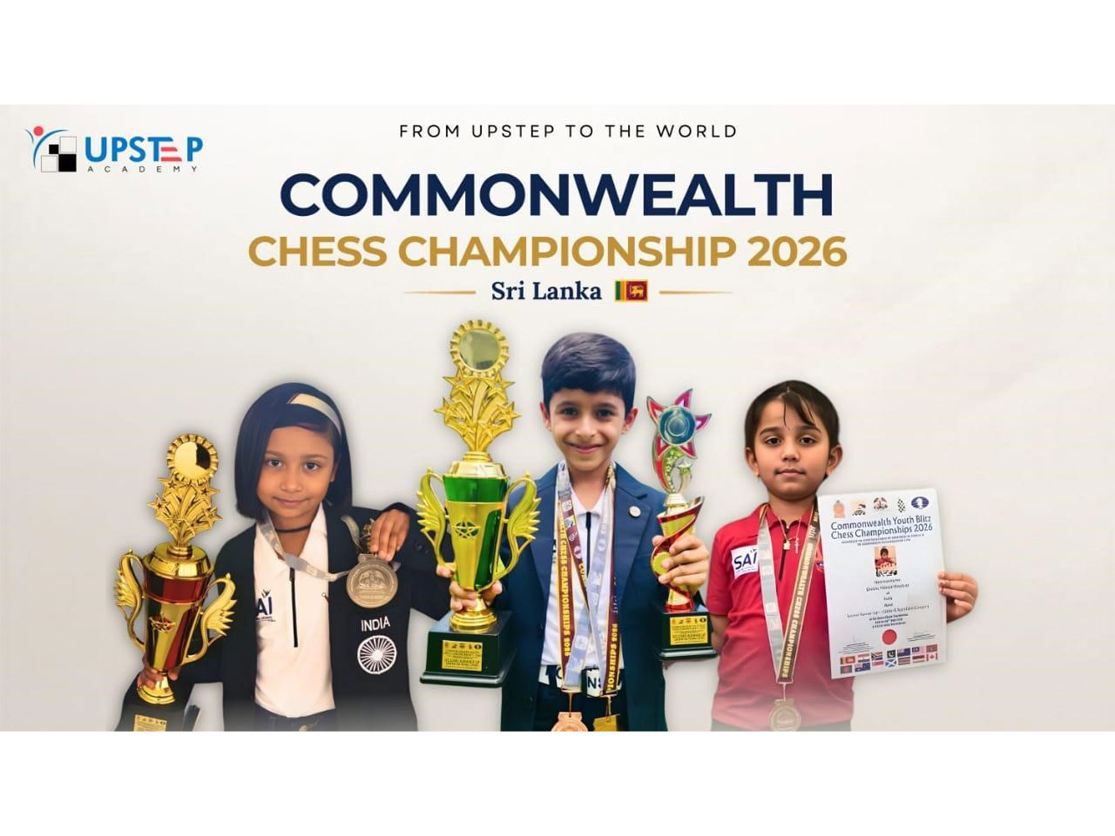 From Online Chess Training to Commonwealth Championship Podium: Upstep Academy Students Bring Home Four Medals for India 