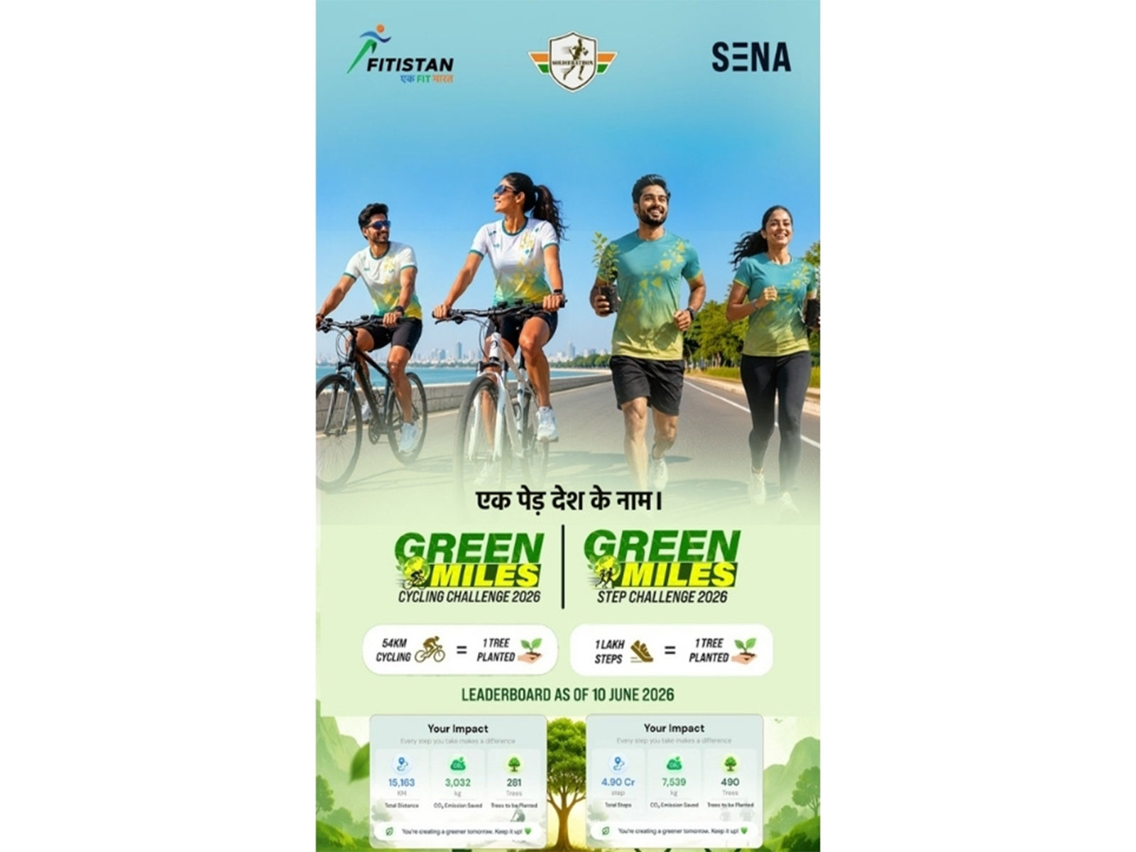 Fitistan gives fitness a green edge with their 54-days-long Green Miles Challenge 2026