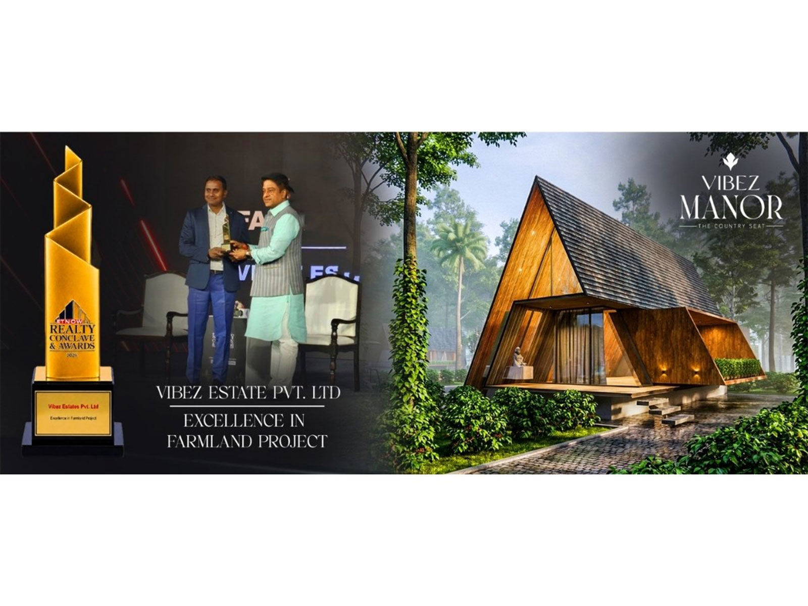 Vibez Estates Pvt. Ltd. recognised for pioneering sustainable farmland communities that blend lifestyle, nature and long-term investment value