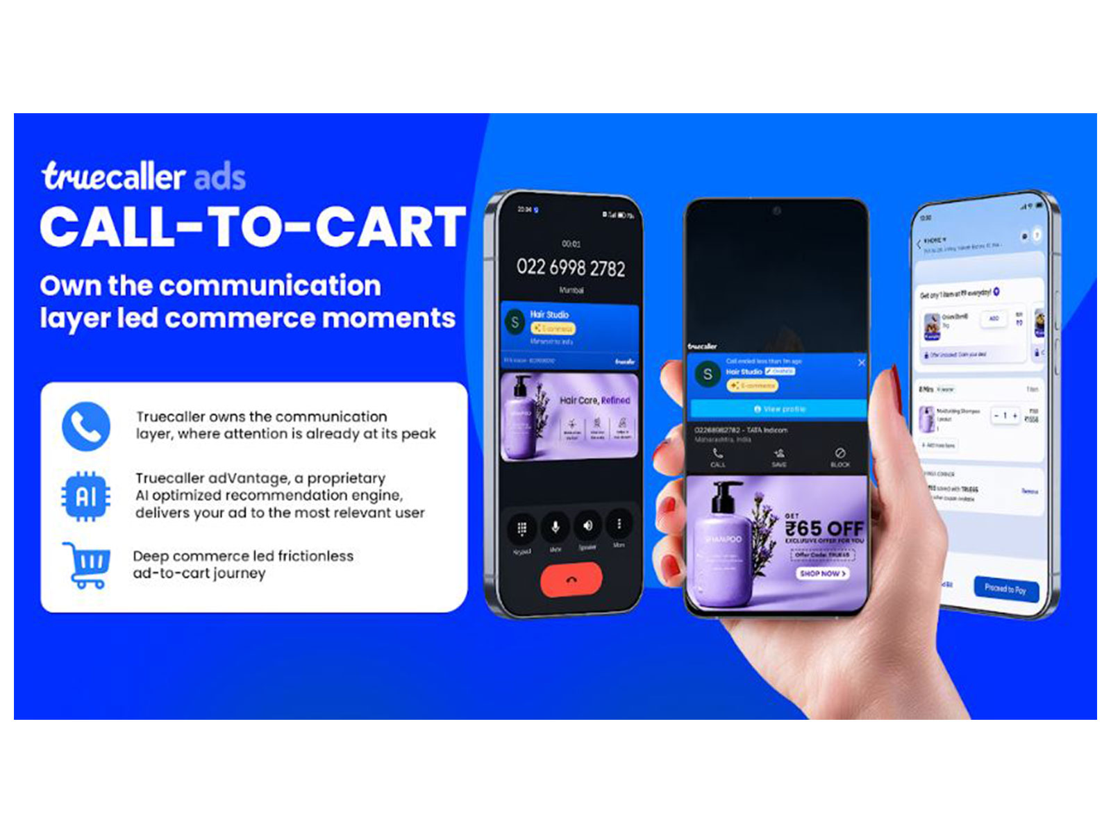 Truecaller Call-to-Cart: A brand-new AI-driven solution that enables direct advertisers on Truecaller to move consumers from discovery to checkout in just two steps
