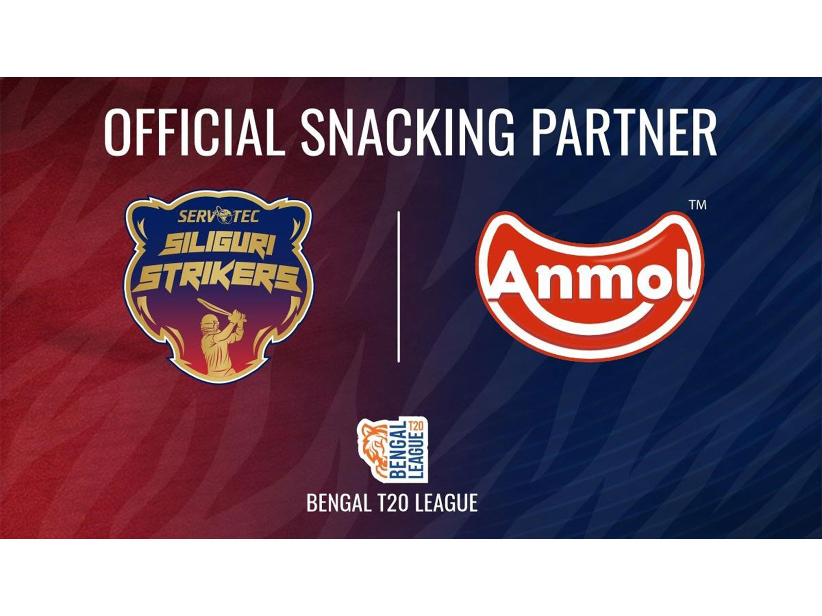 Servotech Siliguri Strikers Announce Anmol Industries as Official Snacking Partner for Season 3 of Bengal T20 League