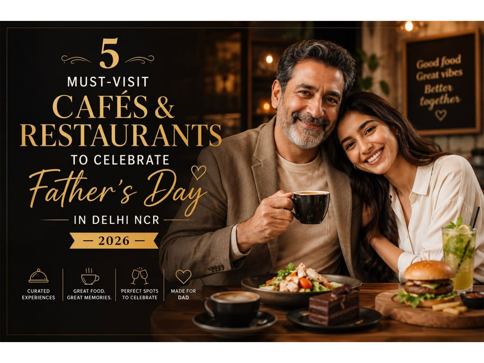 5 Must Visit Cafes & Restaurants to celebrate Father's Day in Delhi NCR - 2026