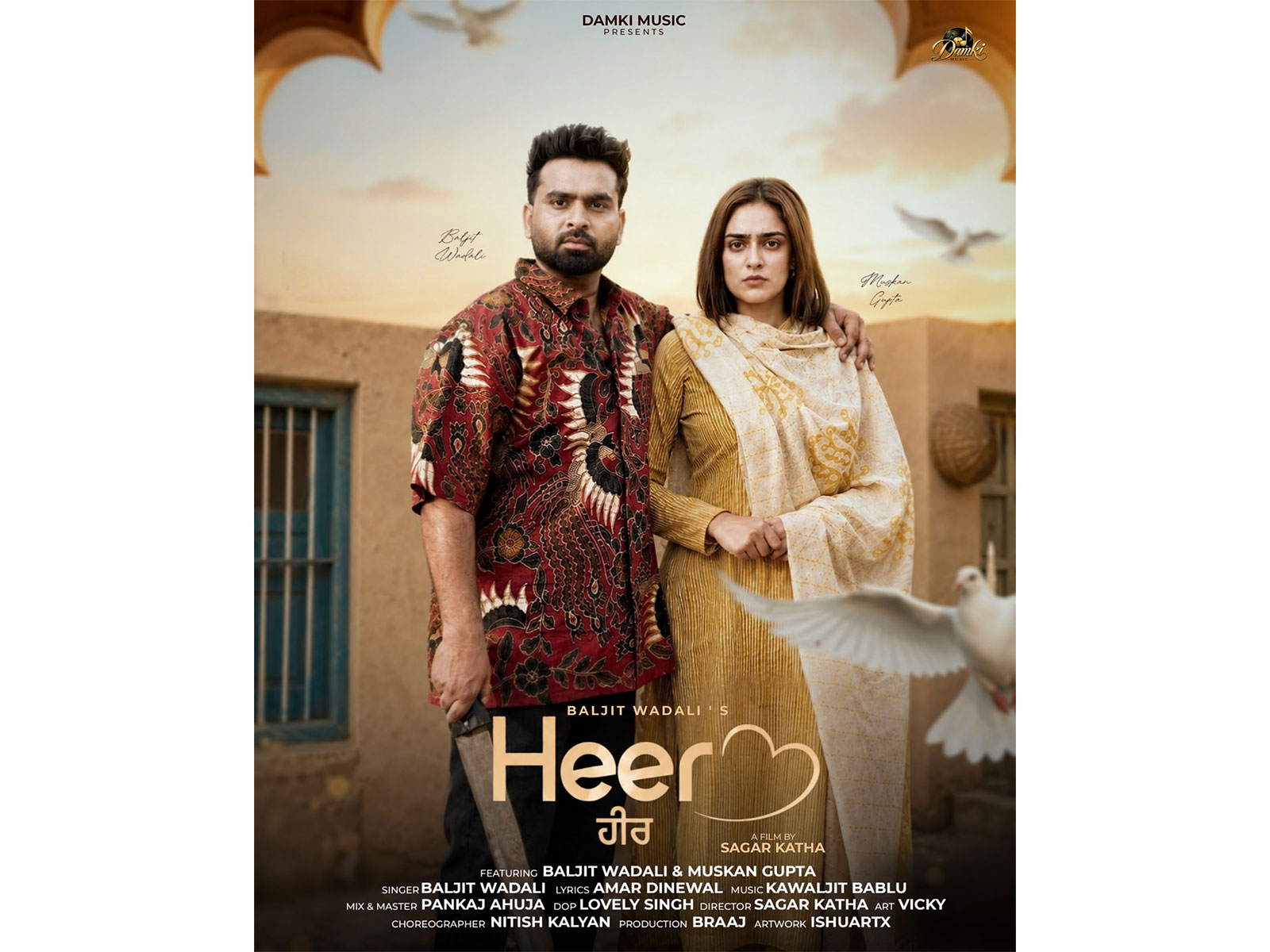 Priti Bamra Unveils Debut Production 'Heer', a Soulful Punjabi Love Ballad Featuring Baljit Wadali