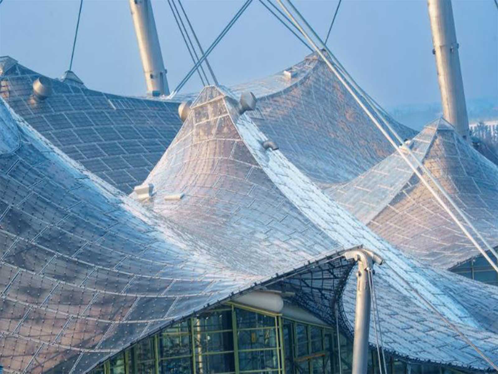 At Munich's Olympic Stadium, fischer fastening technology is used on the visitor platform within the roof structure 