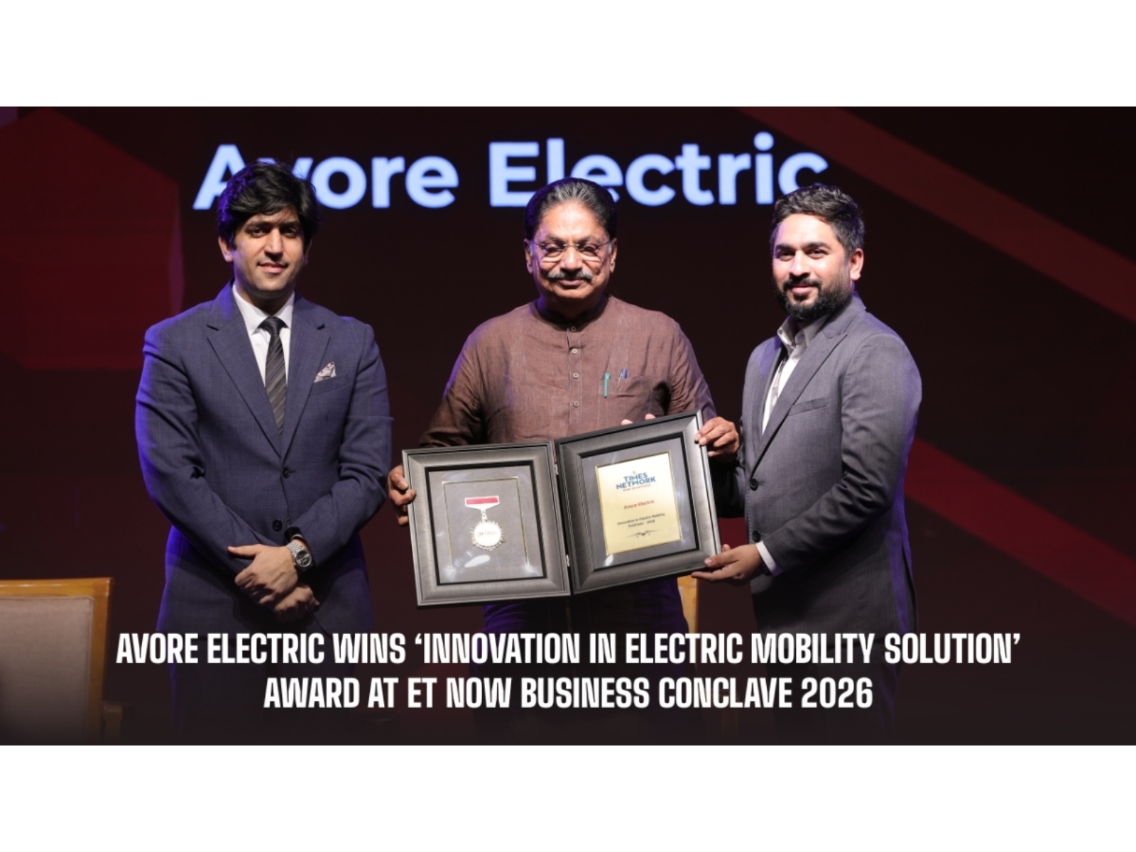 Avore Electric Wins 'Innovation in Electric Mobility Solution' Award at ET Now Business Conclave 2026