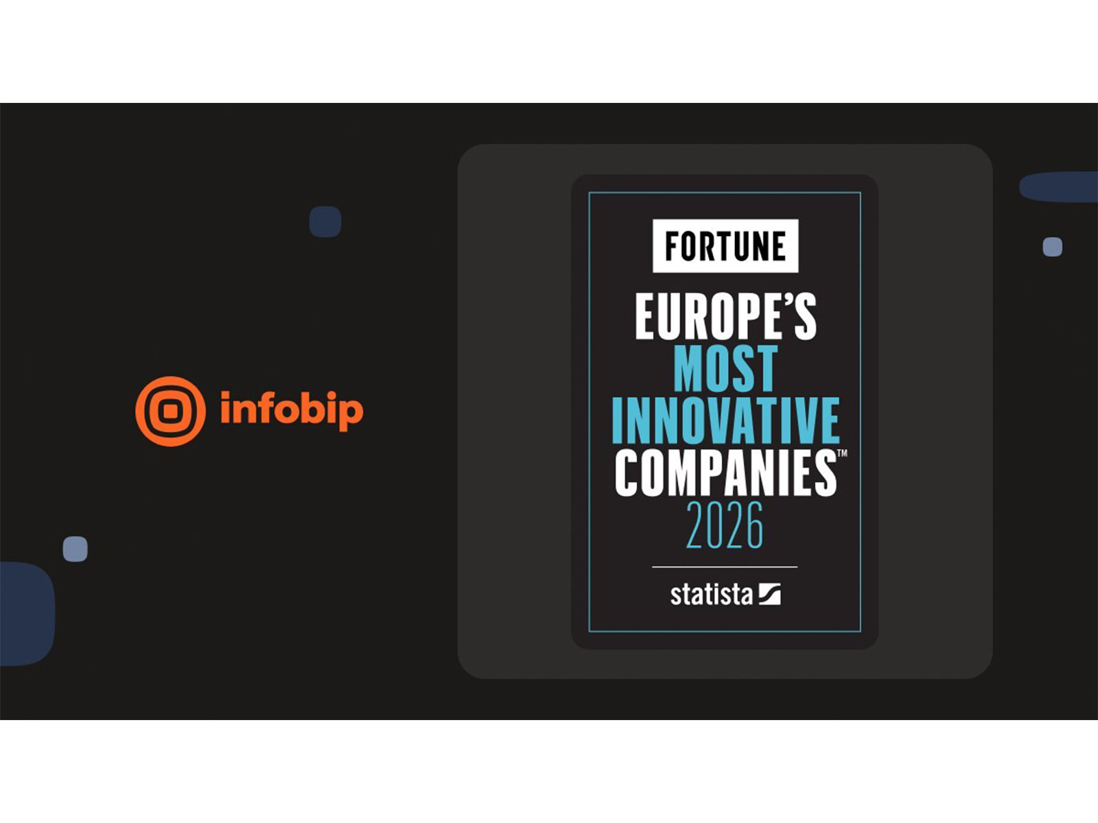 Infobip ranked in top 25 of Fortune's Europe's Most Innovative Companies 2026