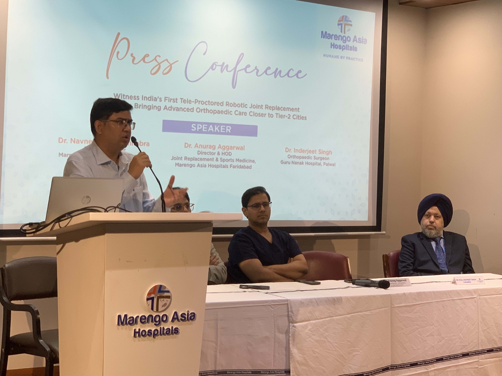 Marengo Asia Hospitals, Faridabad, launches 'Proctor Robotic Surgery' program, enabling remote guidance for robotic knee replacements in smaller cities