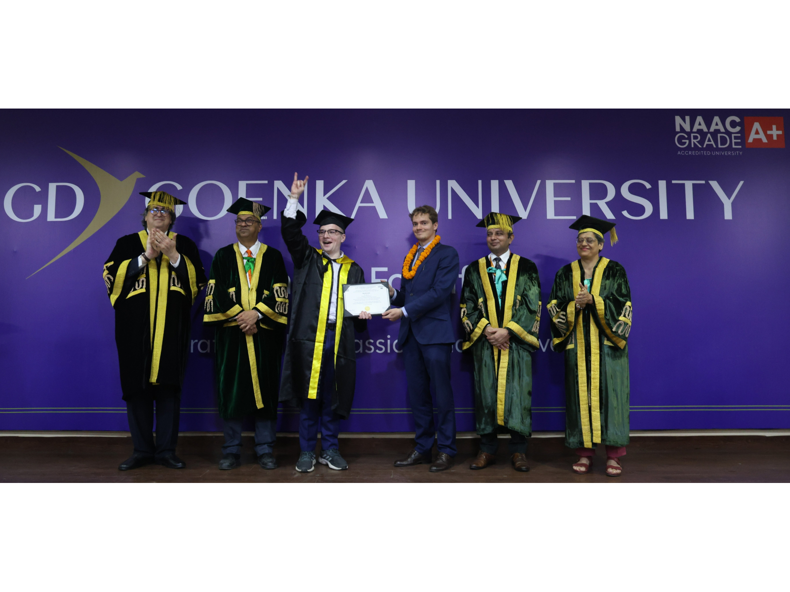 Honouring global achievers at GD Goenka University's special convocation
