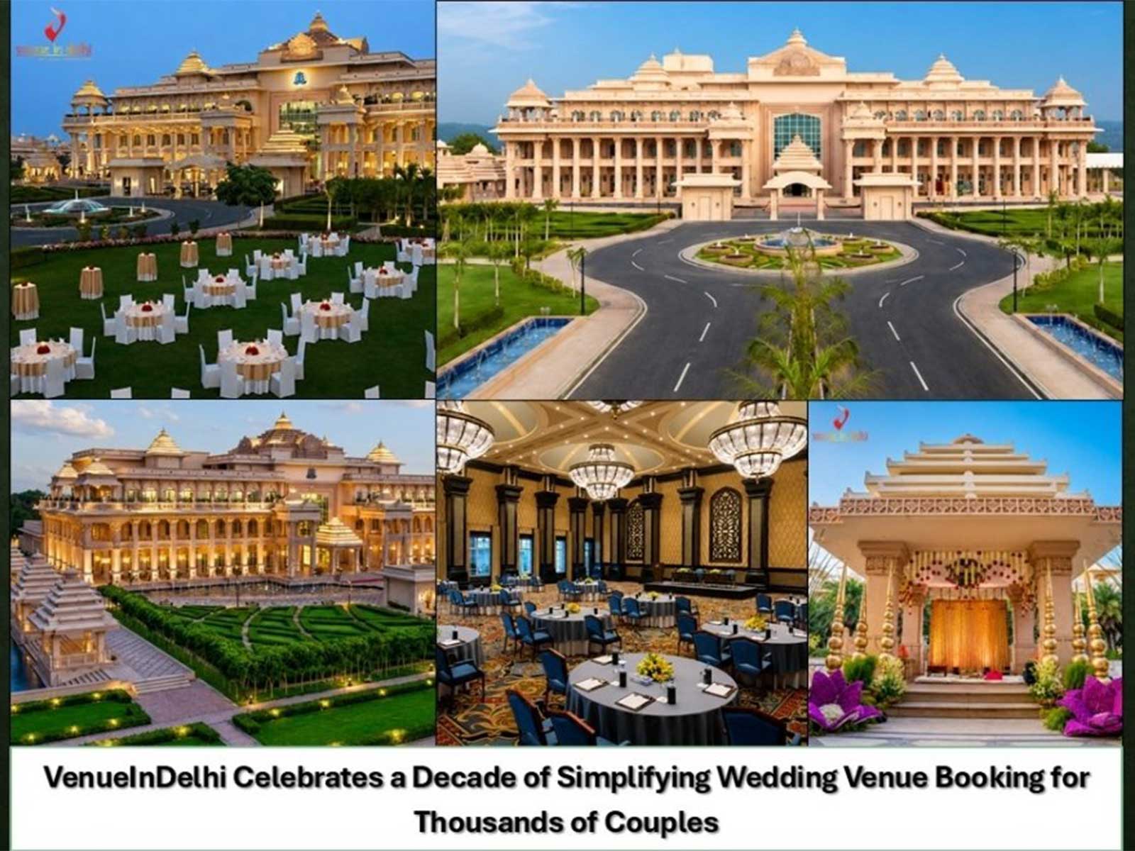 VenueInDelhi Completes 10 Years, Crosses 10,000 Wedding Bookings Across Delhi NCR