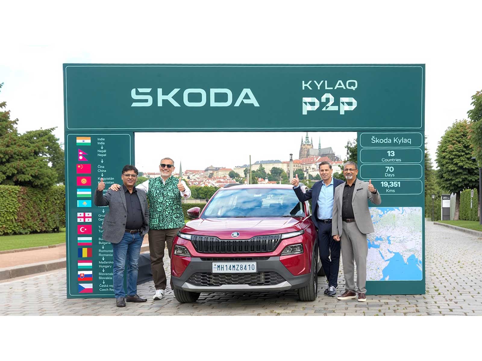 Born in Pune. Celebrated in Prague: The Skoda Kylaq Completes an Extraordinary Cross-Continental Drive