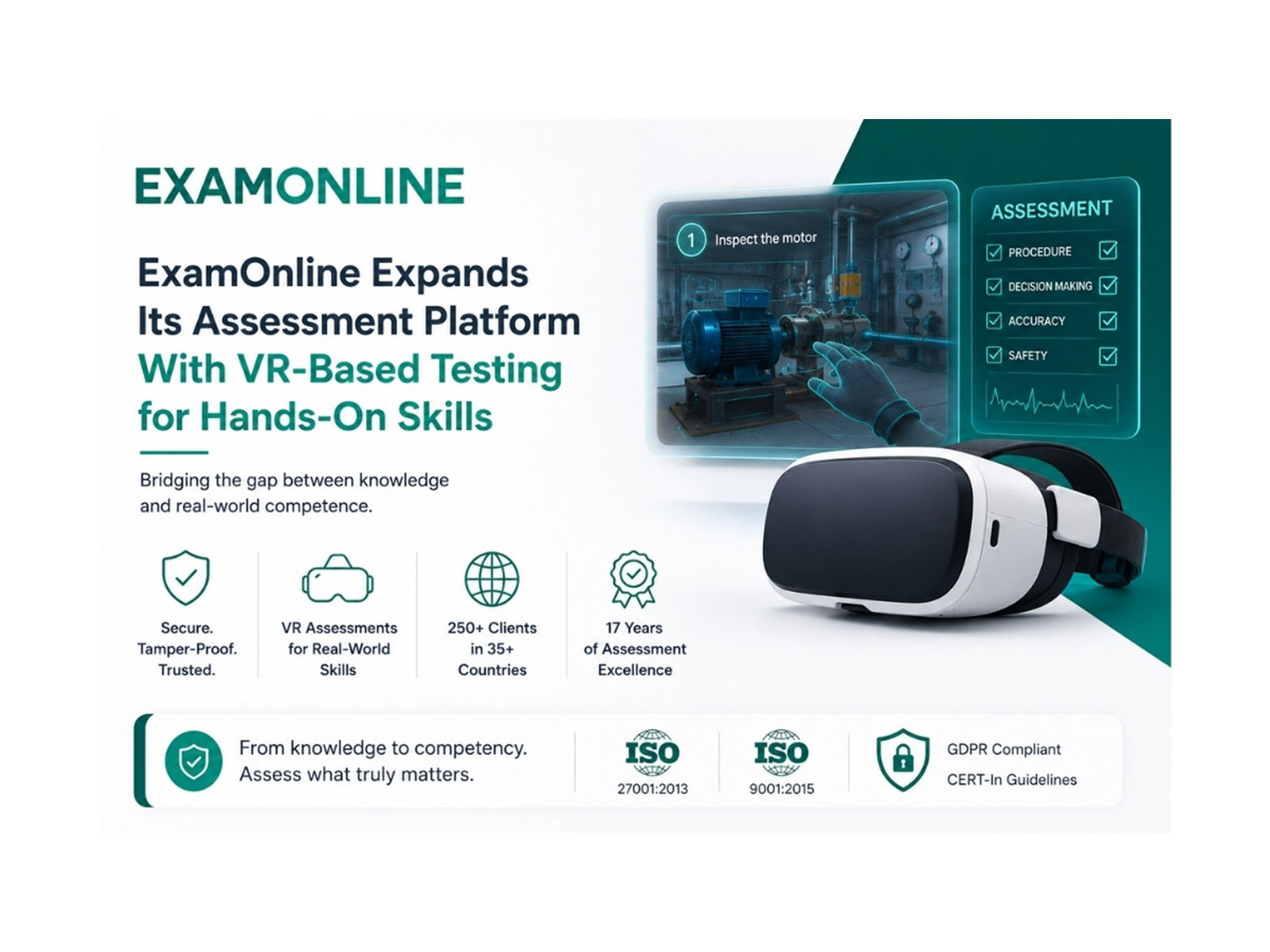 ExamOnline Expands Its Assessment Platform With VR-Based Testing for Hands-On Skills