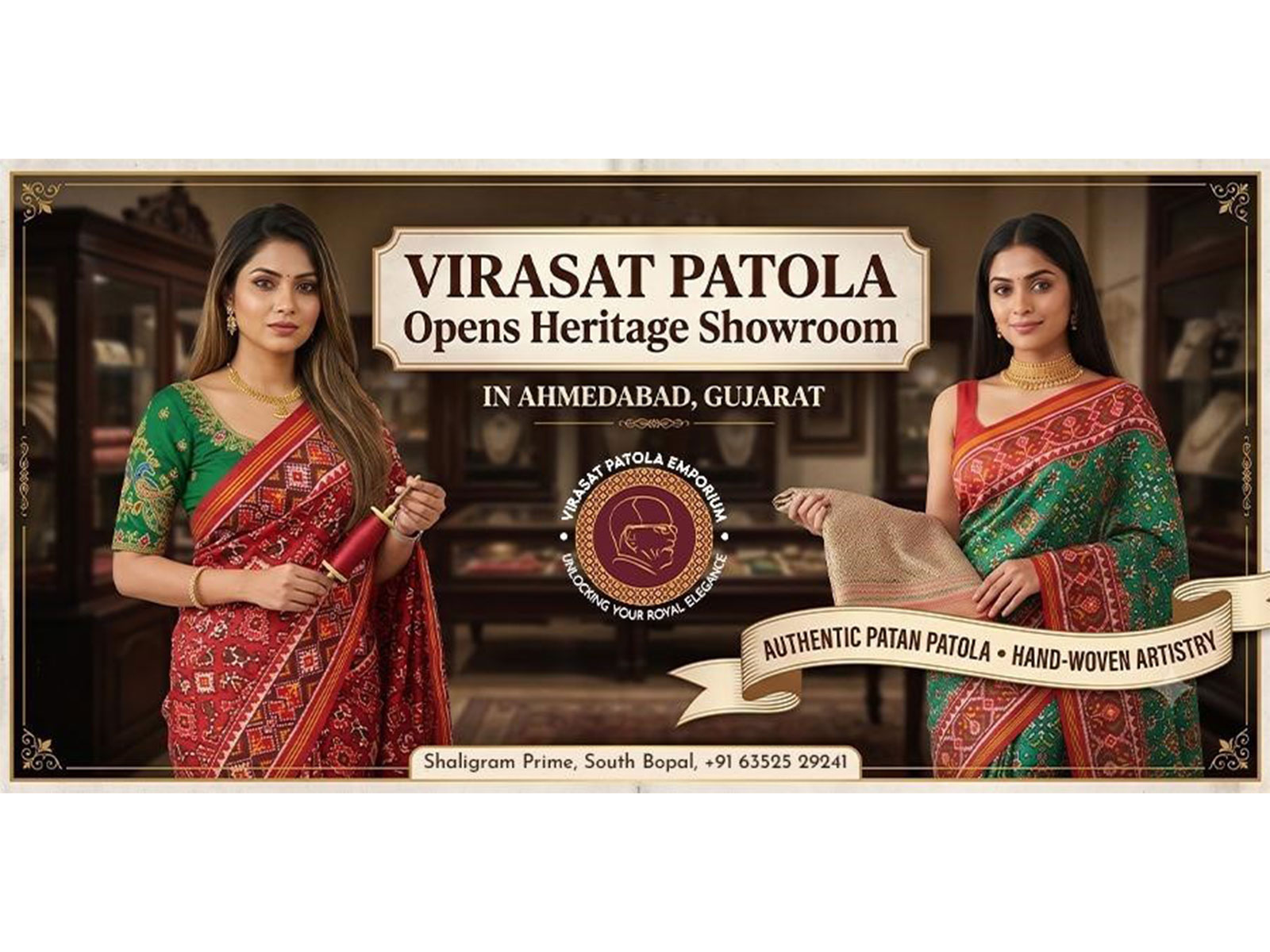 Virasat Patola Opens Heritage Showroom in Ahmedabad, Bringing the Timeless Art of Authentic Patola Closer to Modern India