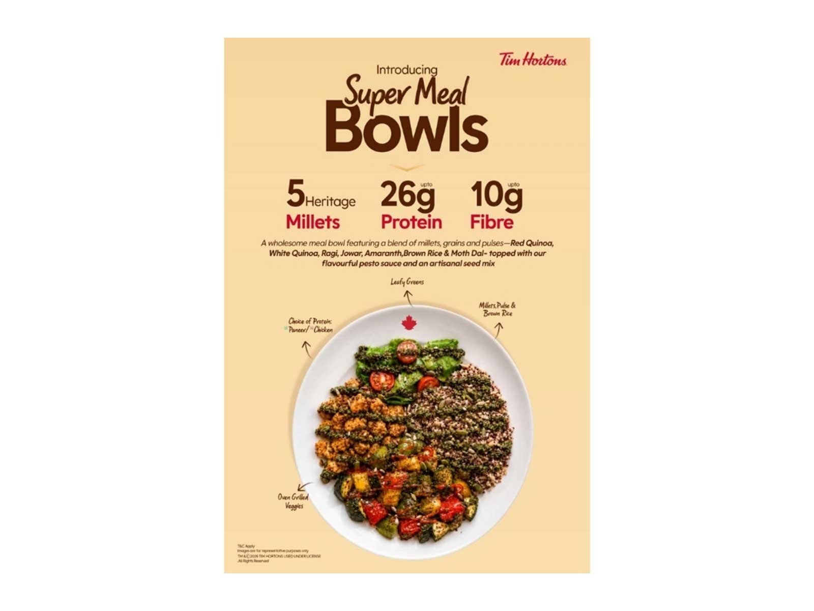 Tim Hortons® Introduces Super Meal Bowls in India