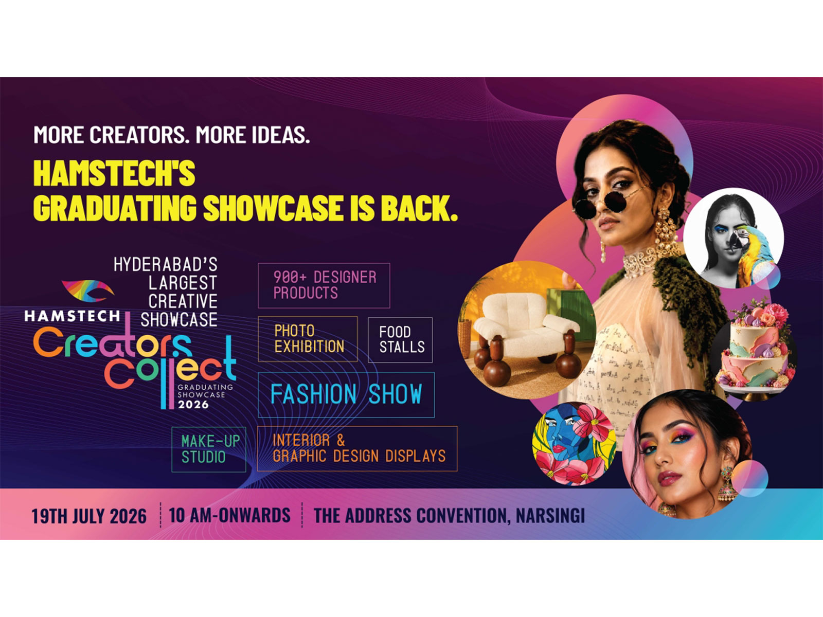 Hamstech to Host Hyderabad's Largest Creative Showcase Featuring 900+ Graduating Creators