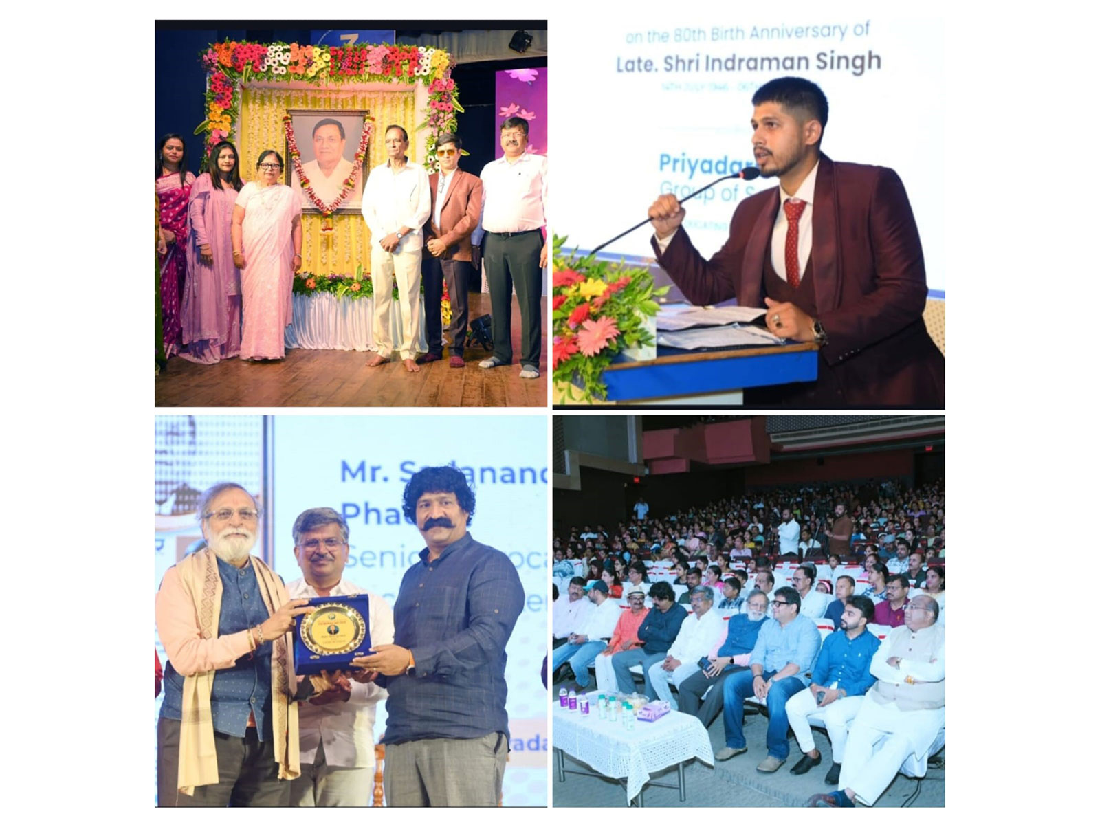 Actor Pravin Tarde and Educationist Shri Dattatray Ware Guruji Confer Samajratna Puraskar 2026 at Priyadarshani Group of Schools' 43rd Founders' Day